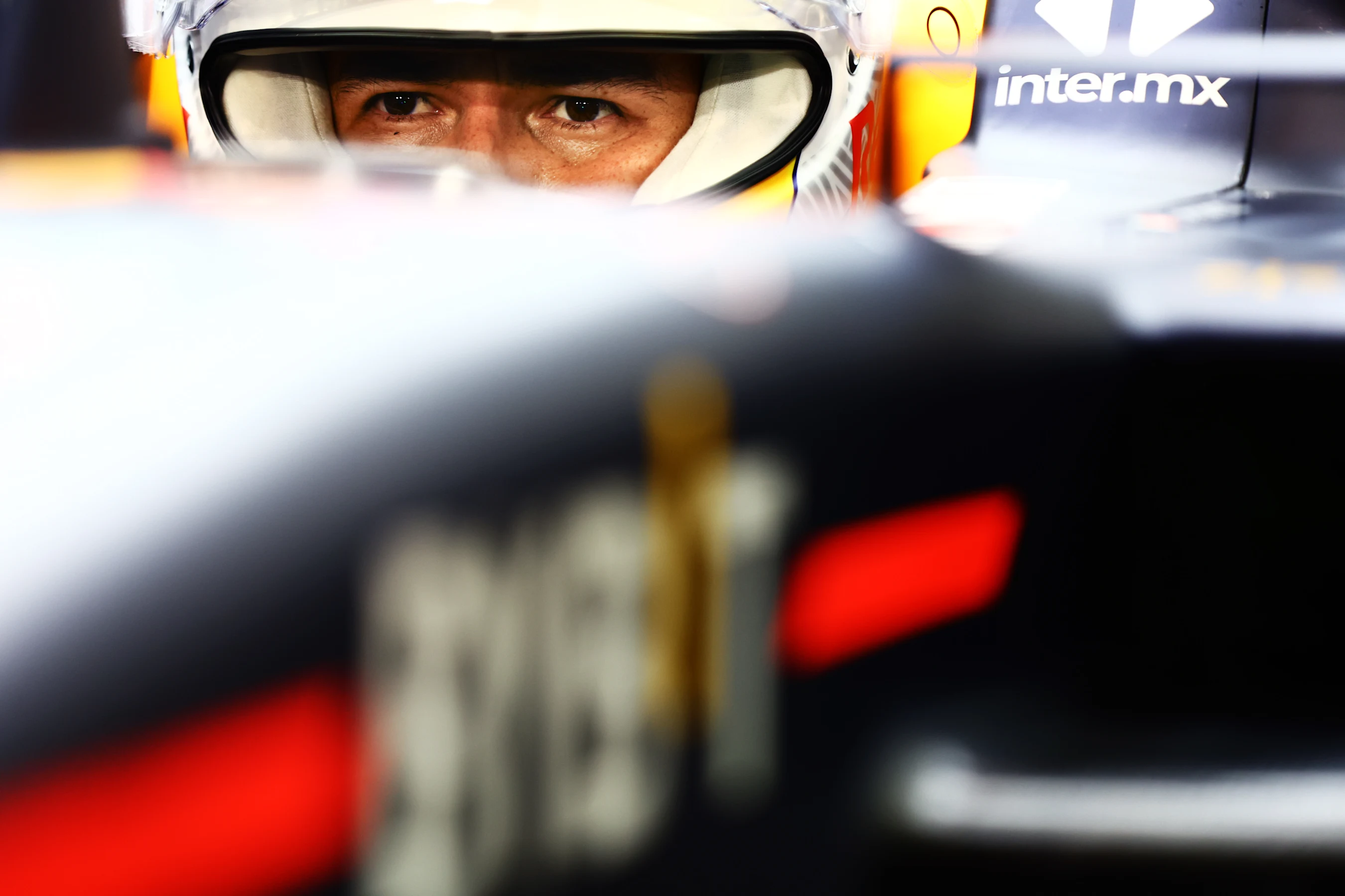 BAHRAIN, BAHRAIN - MARCH 19: Sergio Perez of Mexico and Oracle Red Bull Racing prepares to drive in
