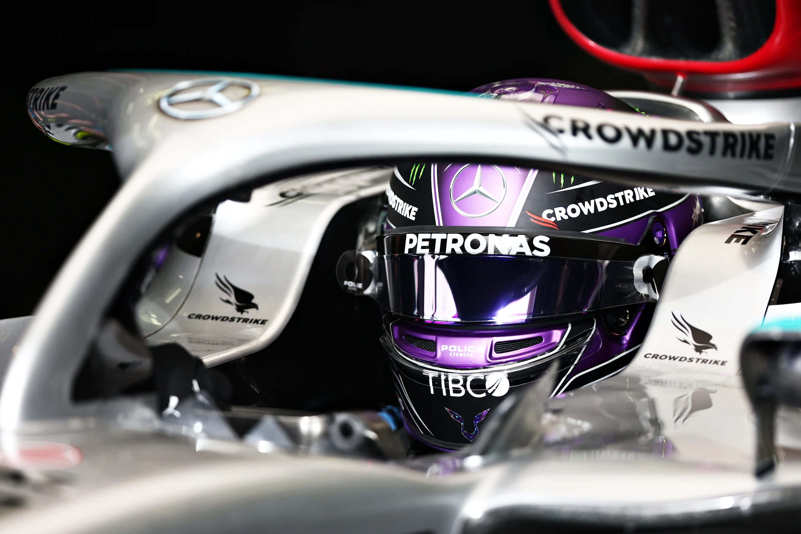 BAHRAIN, BAHRAIN - MARCH 11: Lewis Hamilton of Great Britain and Mercedes prepares to drive in the