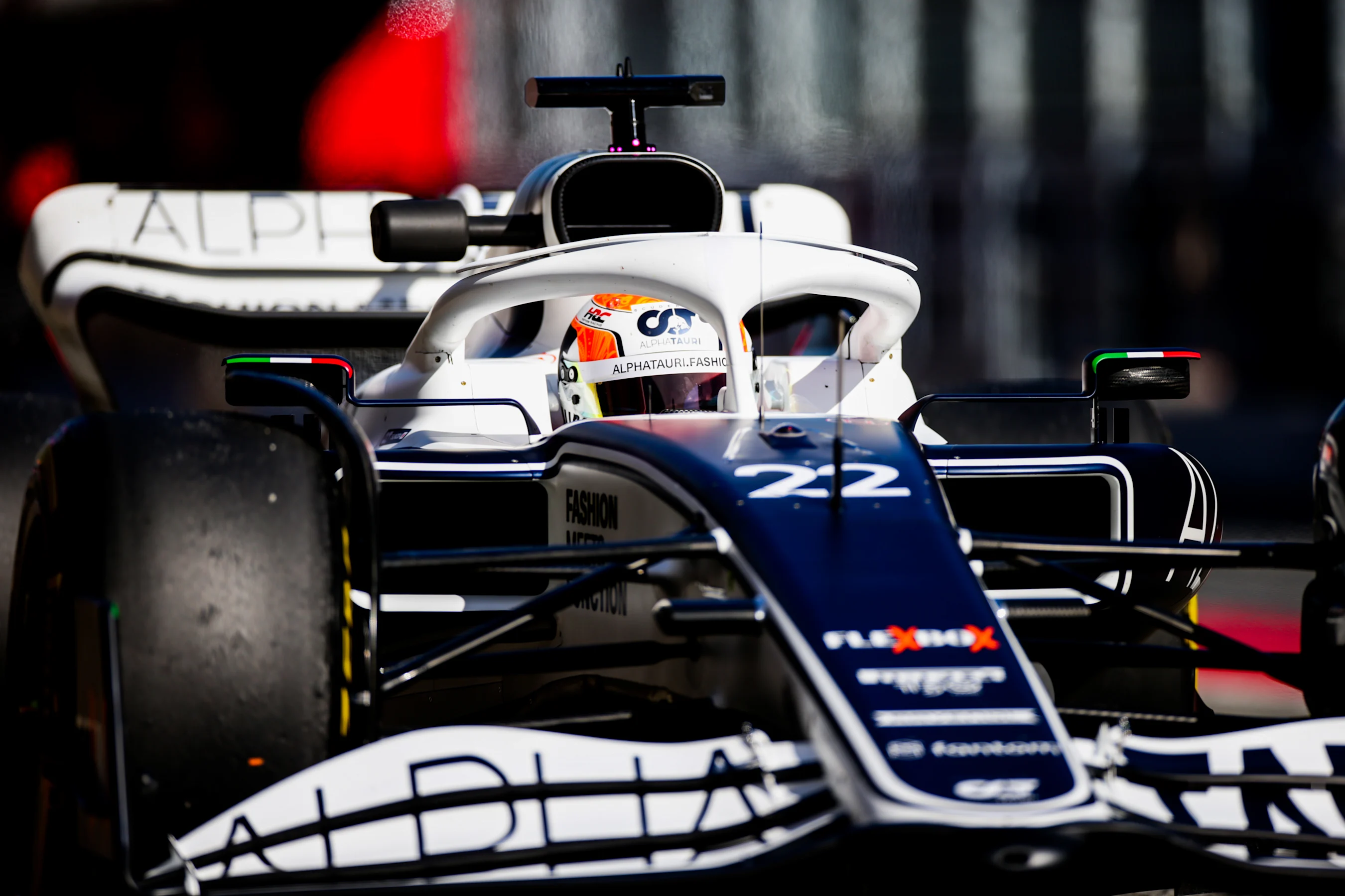 BARCELONA, SPAIN - FEBRUARY 23:  Yuki Tsunoda of Scuderia AlphaTauri and Japan during Day One of F1
