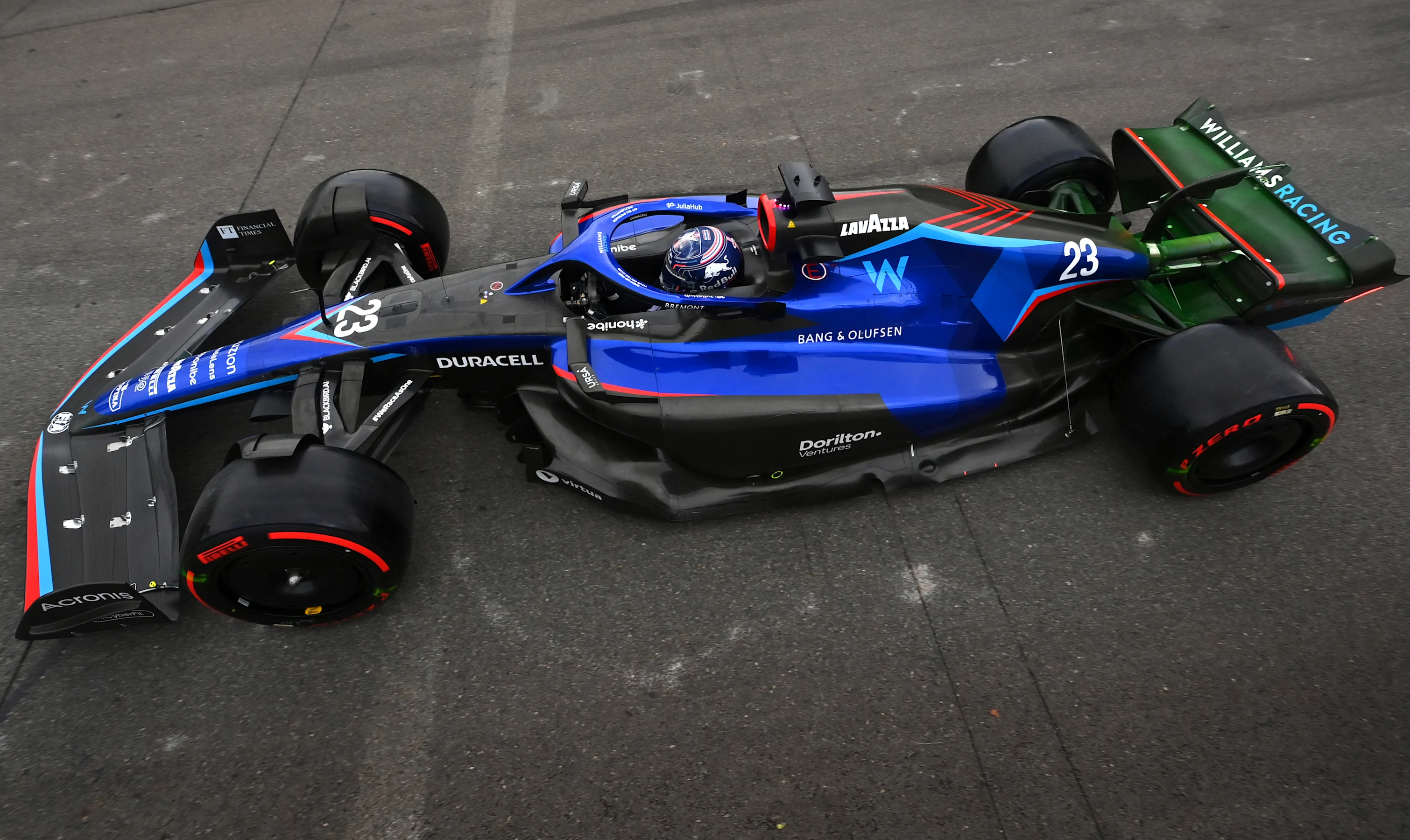 SPA, BELGIUM - AUGUST 26: Alexander Albon of Thailand driving the (23) Williams FW44 Mercedes on