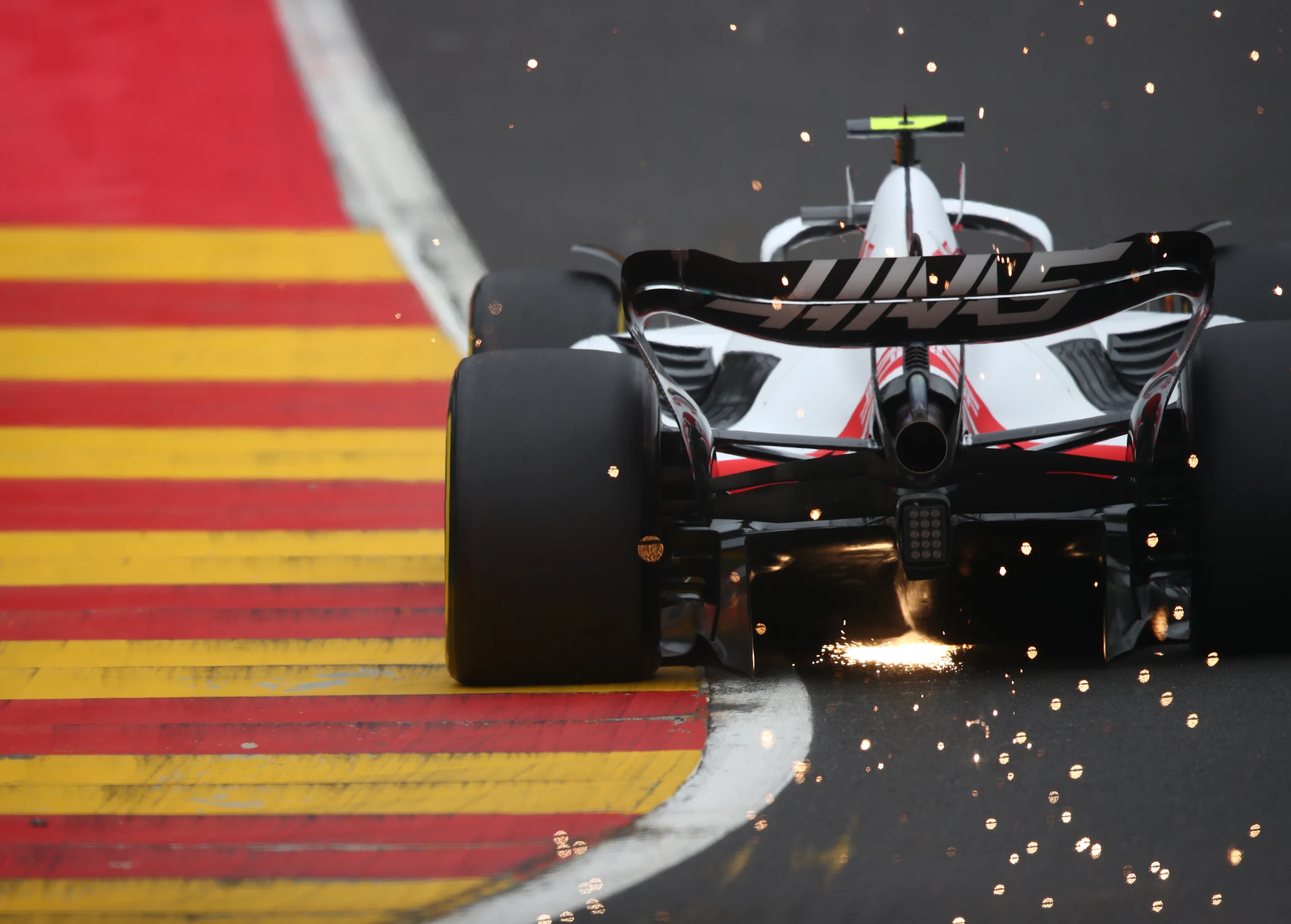 SPA, BELGIUM - AUGUST 27: Mick Schumacher of Germany driving the (47) Haas F1 VF-22 Ferrari on