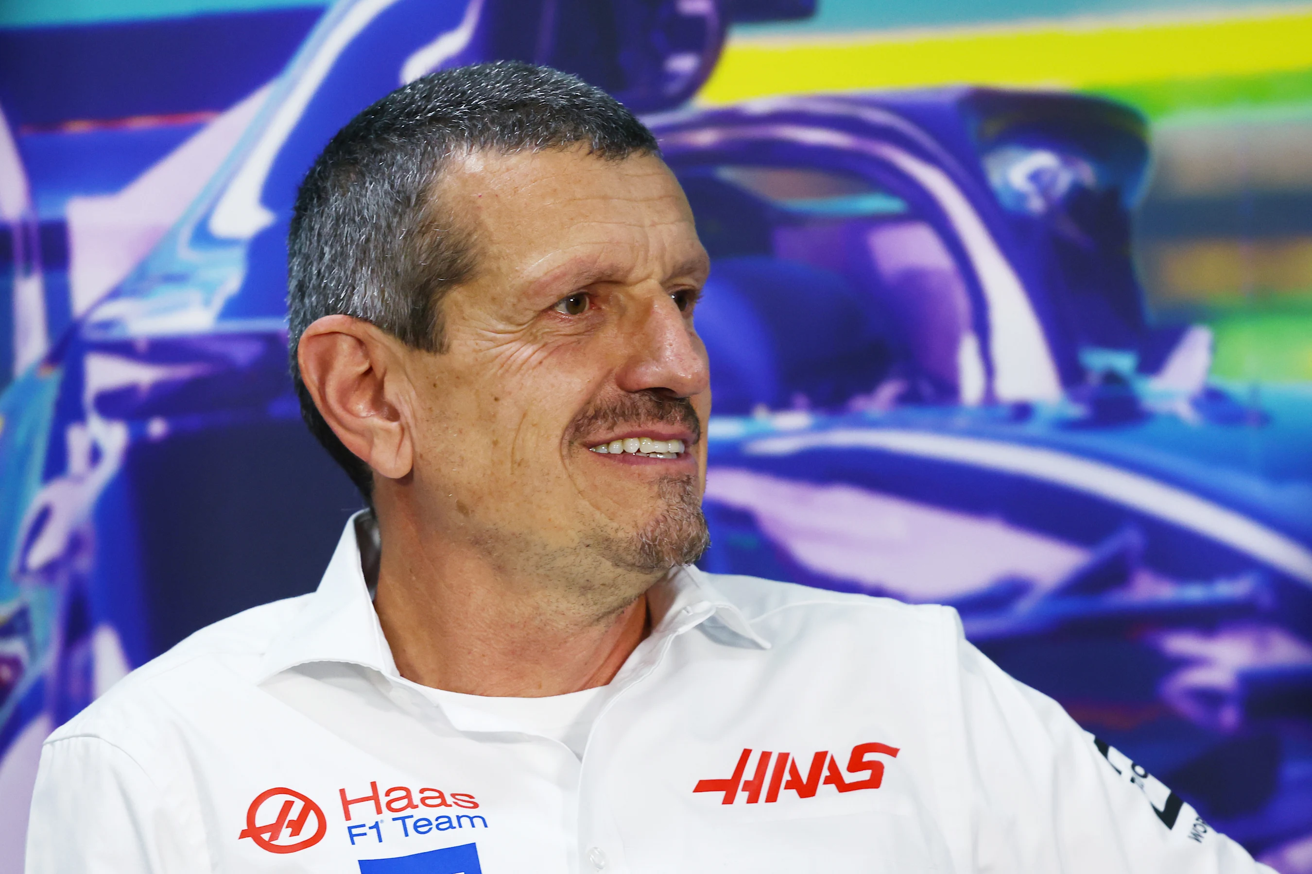 SAO PAULO, BRAZIL - NOVEMBER 12: Haas F1 Team Principal Guenther Steiner attends a press conference
