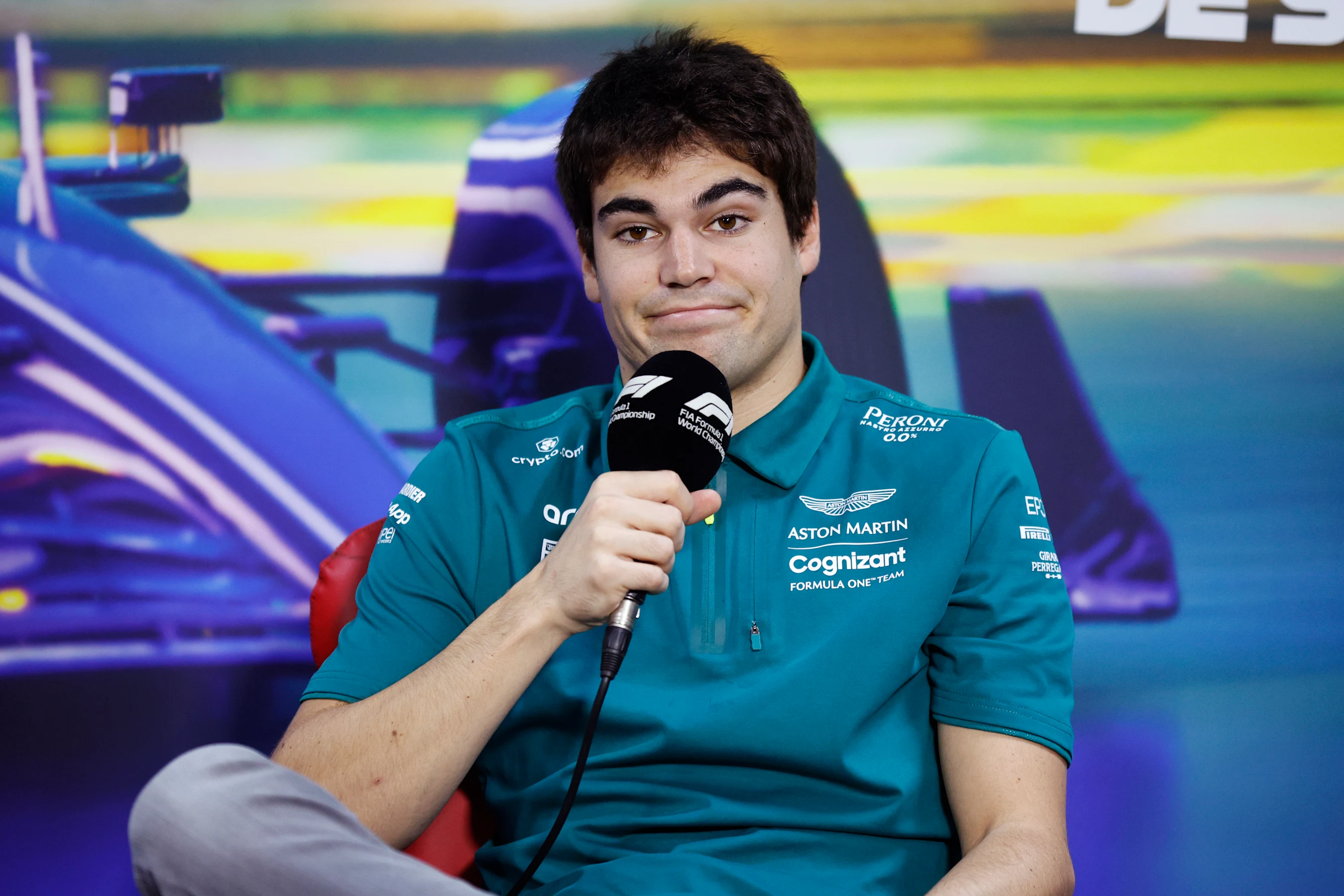 SAO PAULO, BRAZIL - NOVEMBER 10: Lance Stroll of Canada and Aston Martin F1 Team attends the