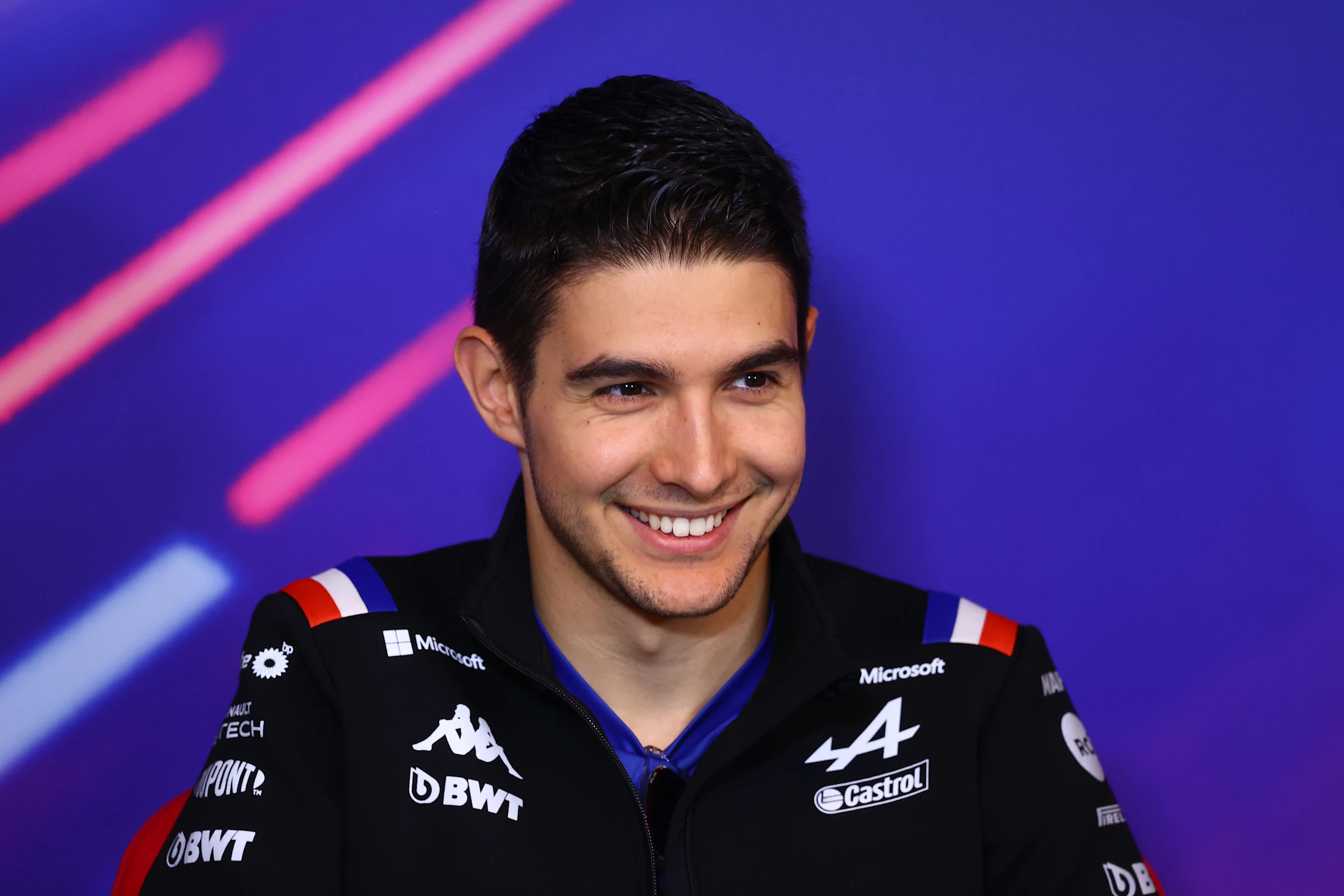 MONTREAL, QUEBEC - JUNE 17: Esteban Ocon of France and Alpine F1 looks on in the Drivers Press