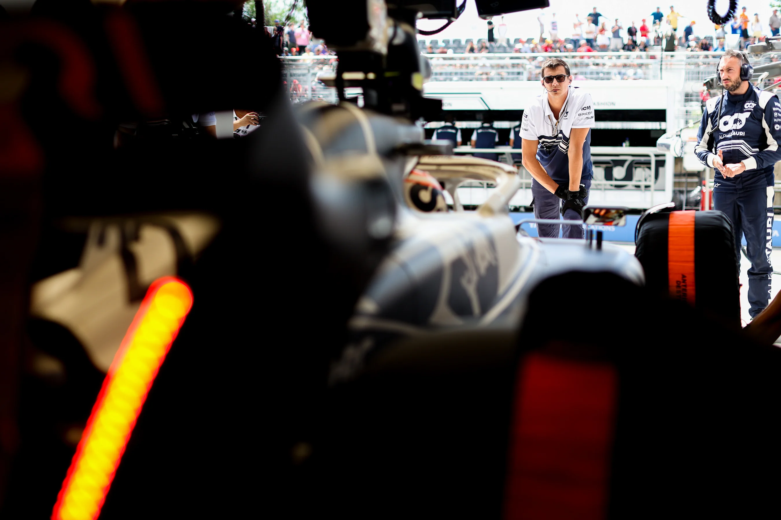 MONTREAL, QUEBEC - JUNE 17: Yuki Tsunoda of Scuderia AlphaTauri and Japan during practice ahead of