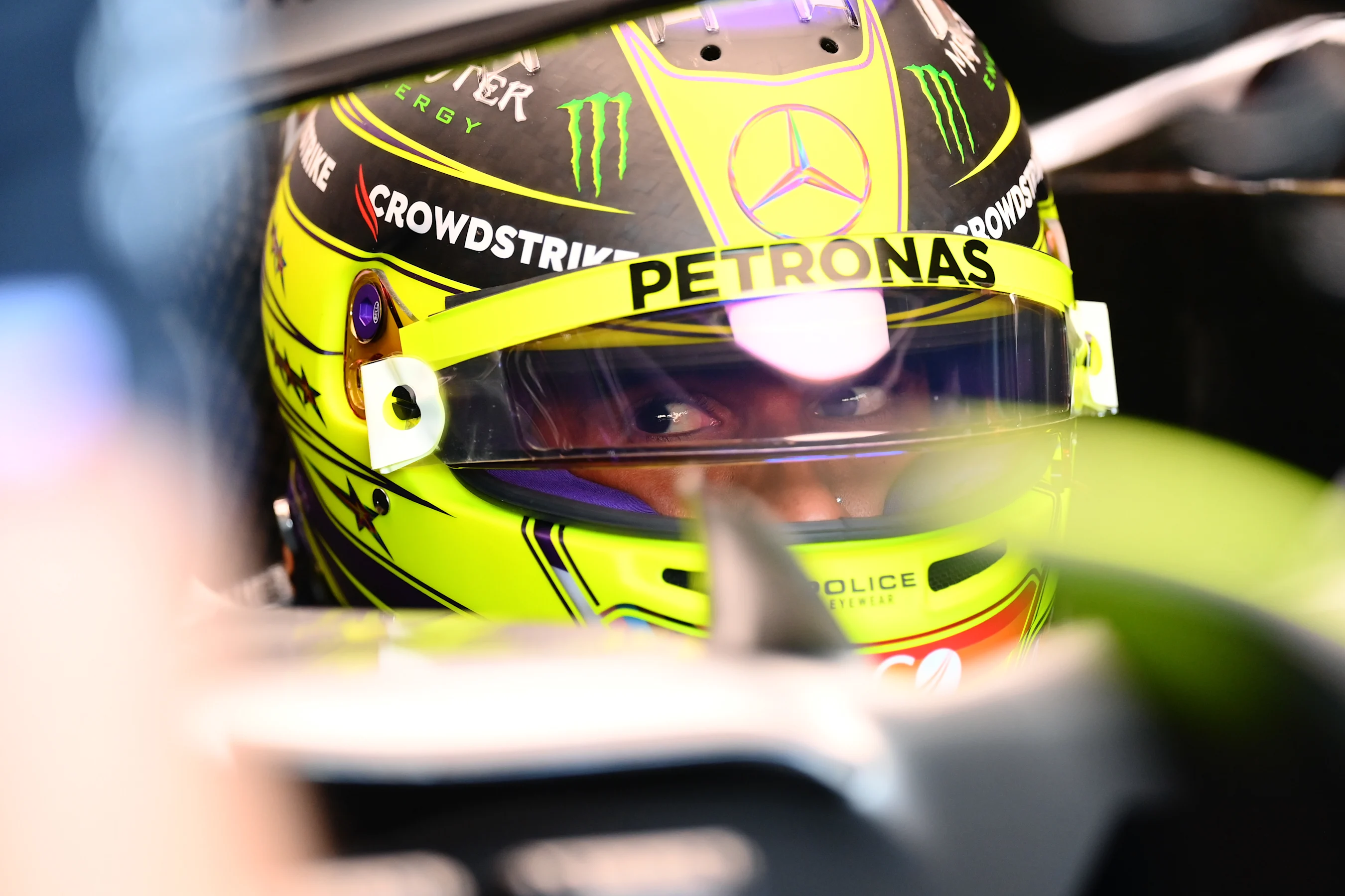 MONTREAL, QUEBEC - JUNE 17: Lewis Hamilton of Great Britain and Mercedes prepares to drive in the
