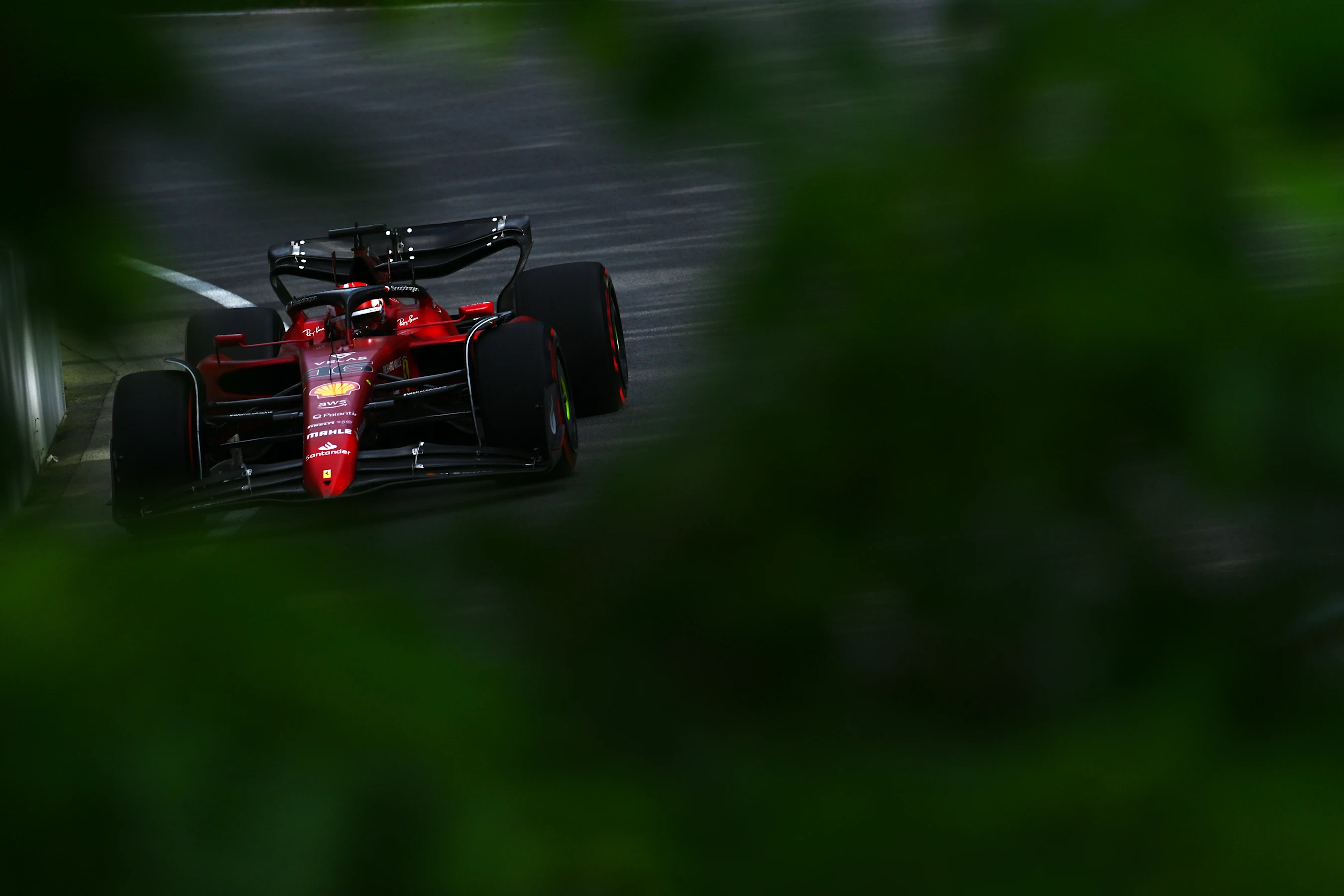MONTREAL, QUEBEC - JUNE 17: Charles Leclerc of Monaco driving the (16) Ferrari F1-75 on track