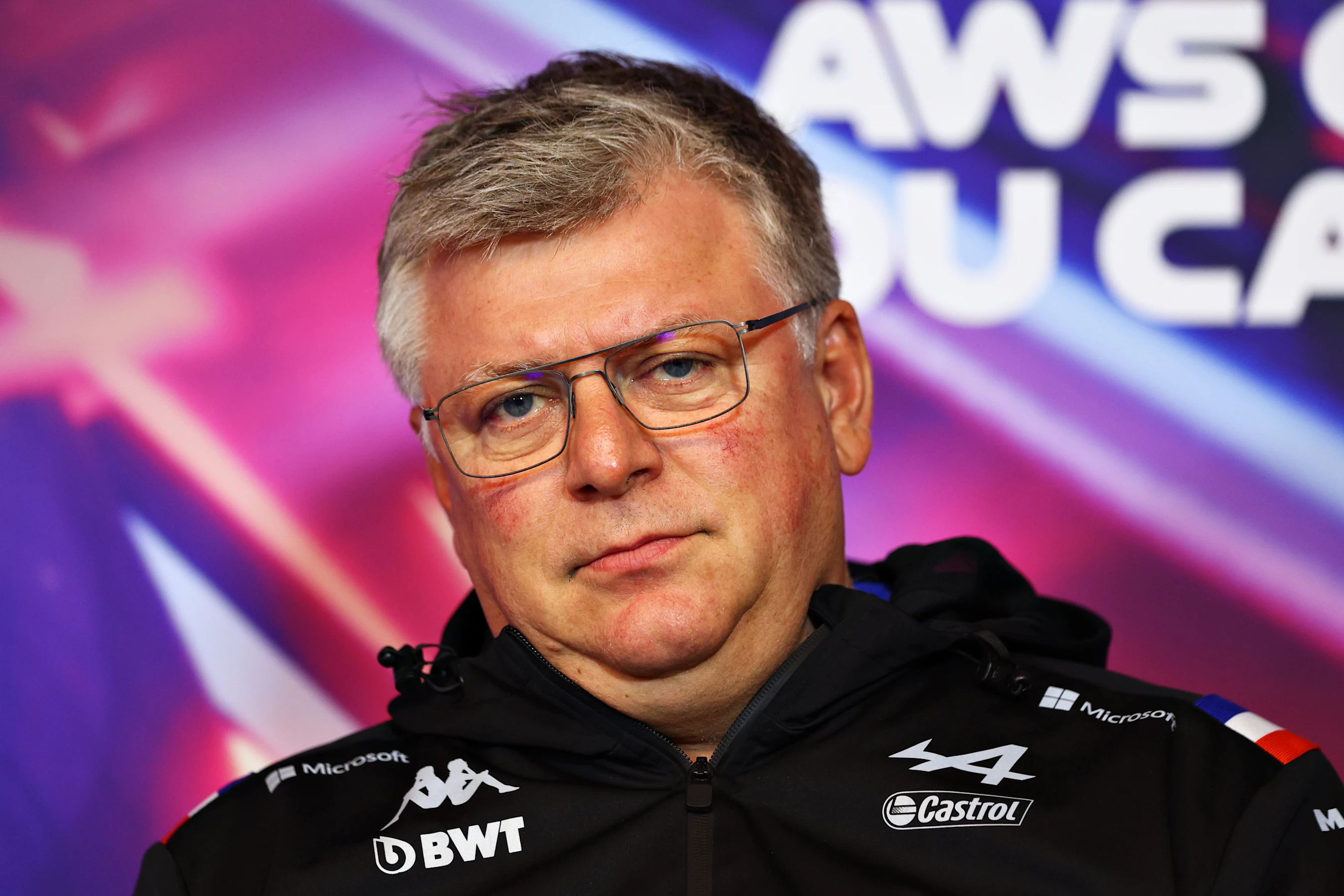 MONTREAL, QUEBEC - JUNE 18: Otmar Szafnauer, Team Principal of Alpine F1 looks on in the Team