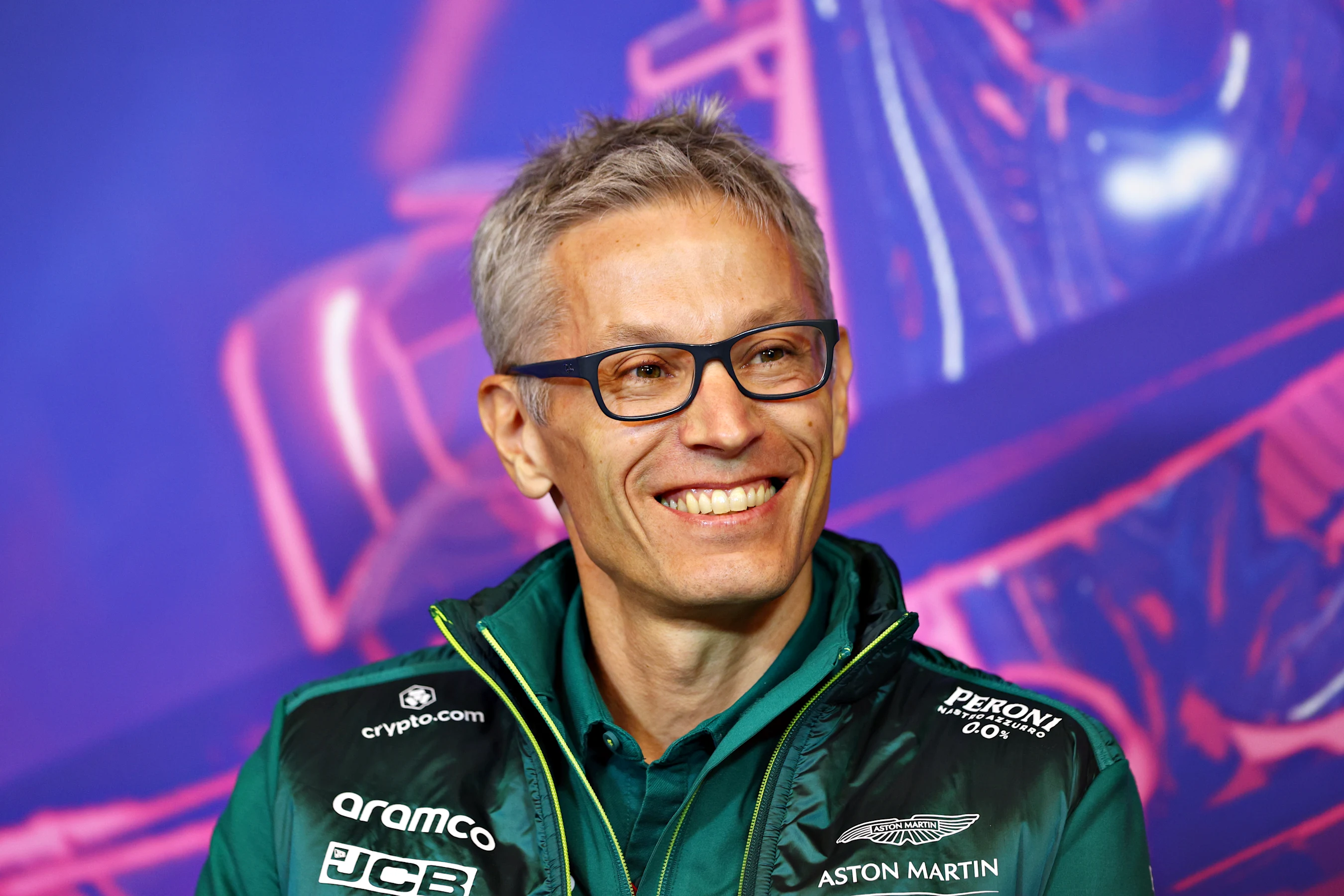 MONTREAL, QUEBEC - JUNE 18: Mike Krack, Team Principal of the Aston Martin F1 Team looks on in the