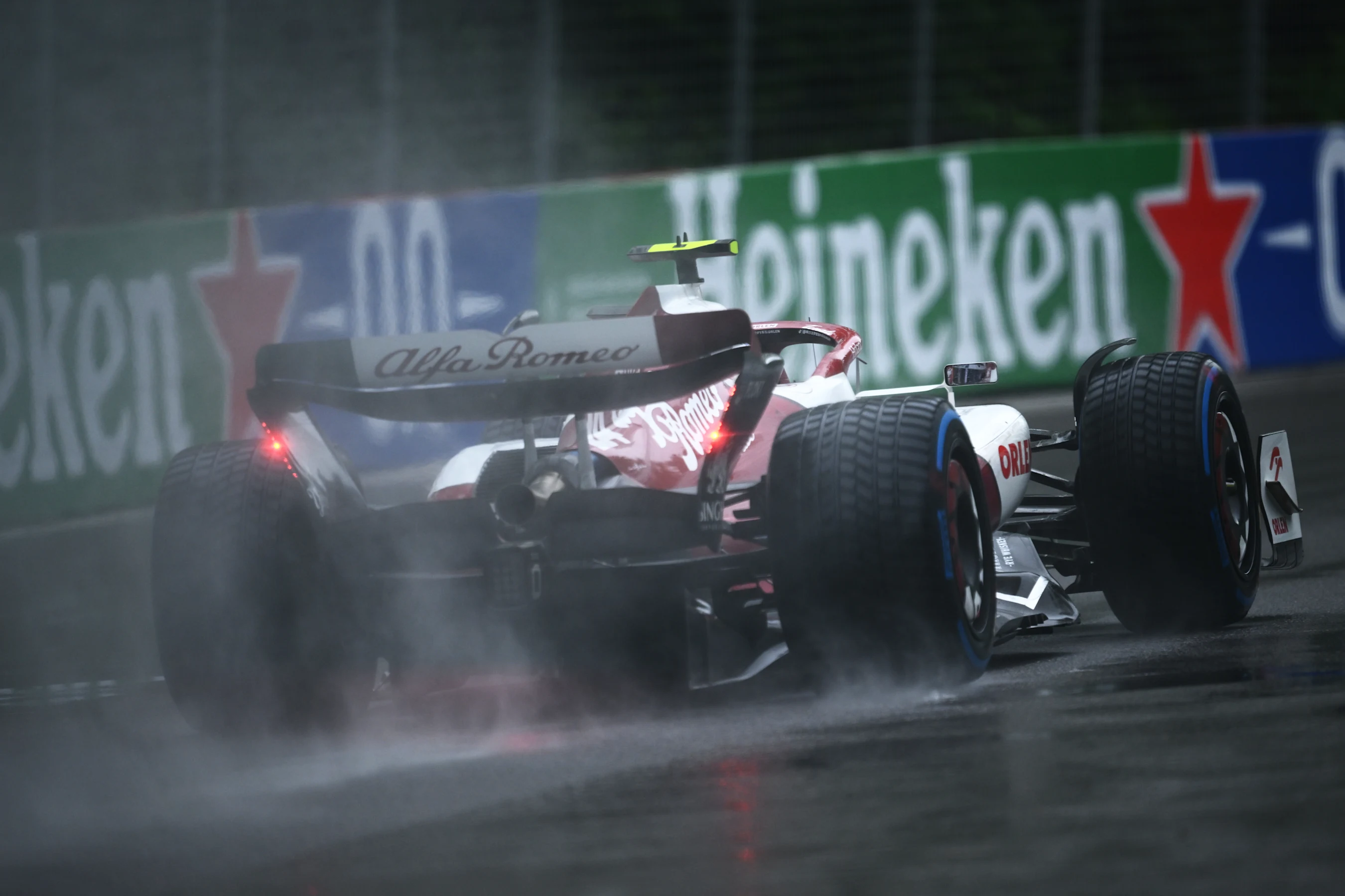 MONTREAL, QUEBEC - JUNE 18: Zhou Guanyu of China driving the (24) Alfa Romeo F1 C42 Ferrari in the