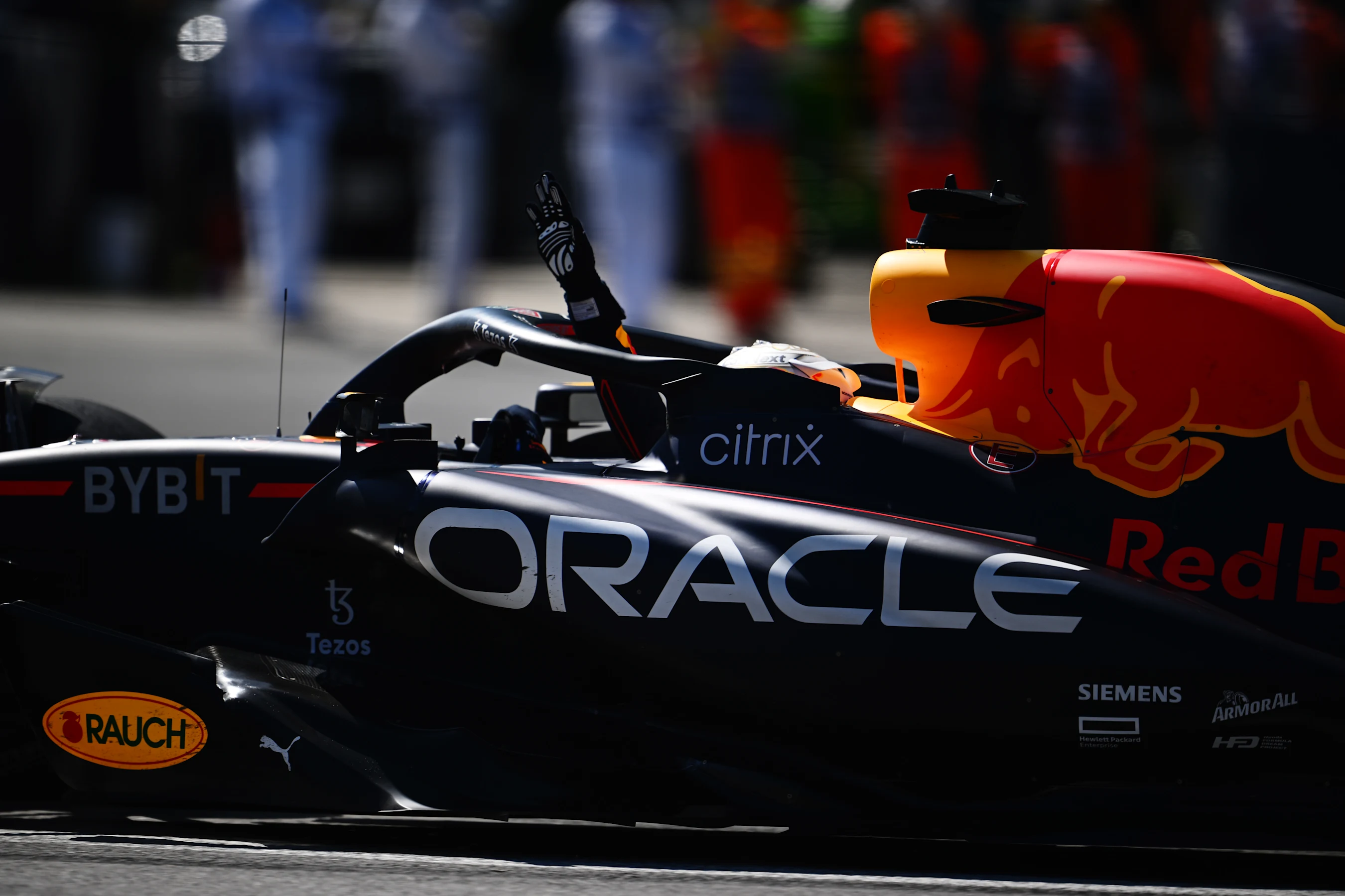 MONTREAL, QUEBEC - JUNE 19: Race winner Max Verstappen of the Netherlands and Oracle Red Bull
