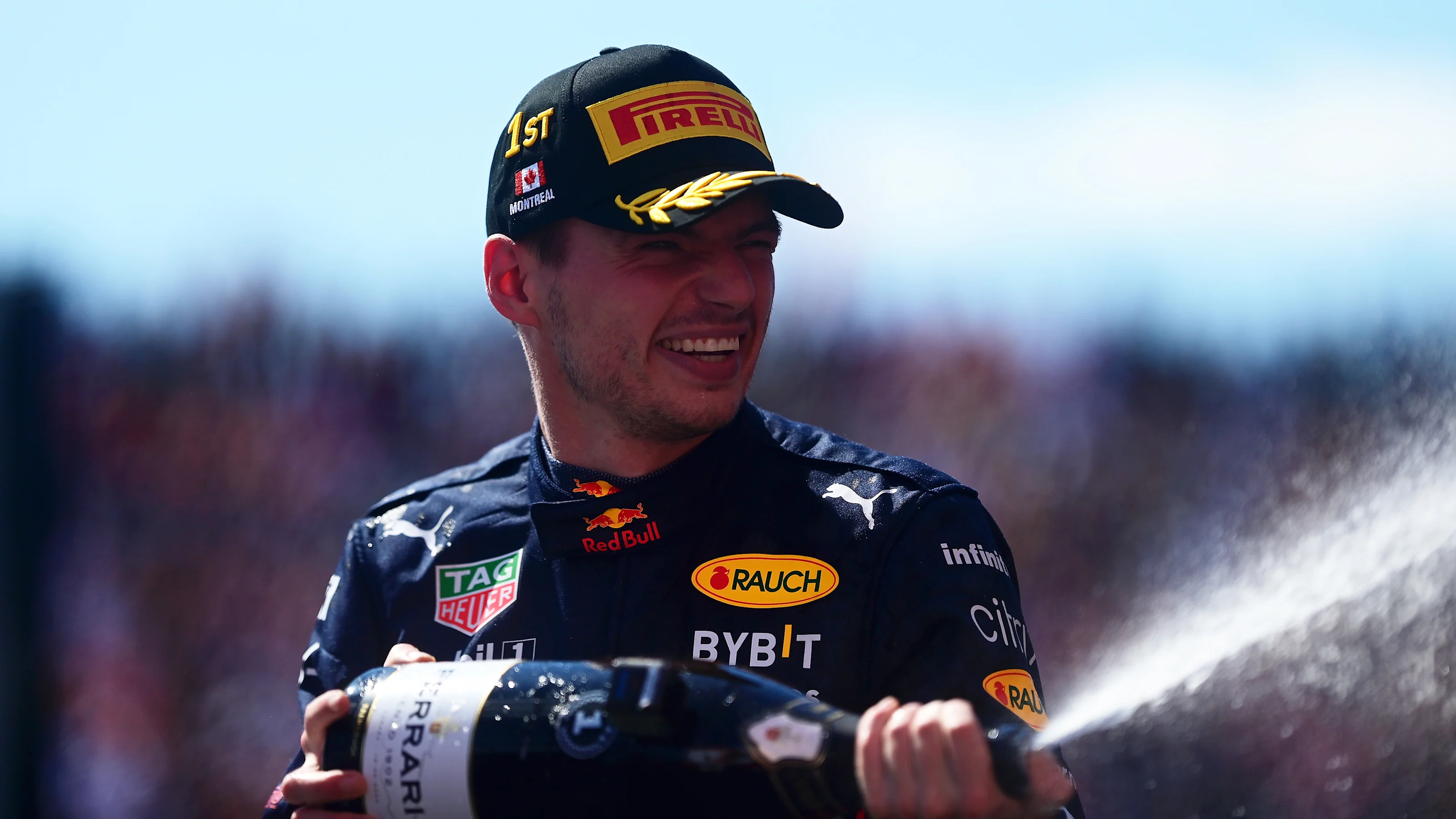 MONTREAL, QUEBEC - JUNE 19: Race winner Max Verstappen of the Netherlands and Oracle Red Bull