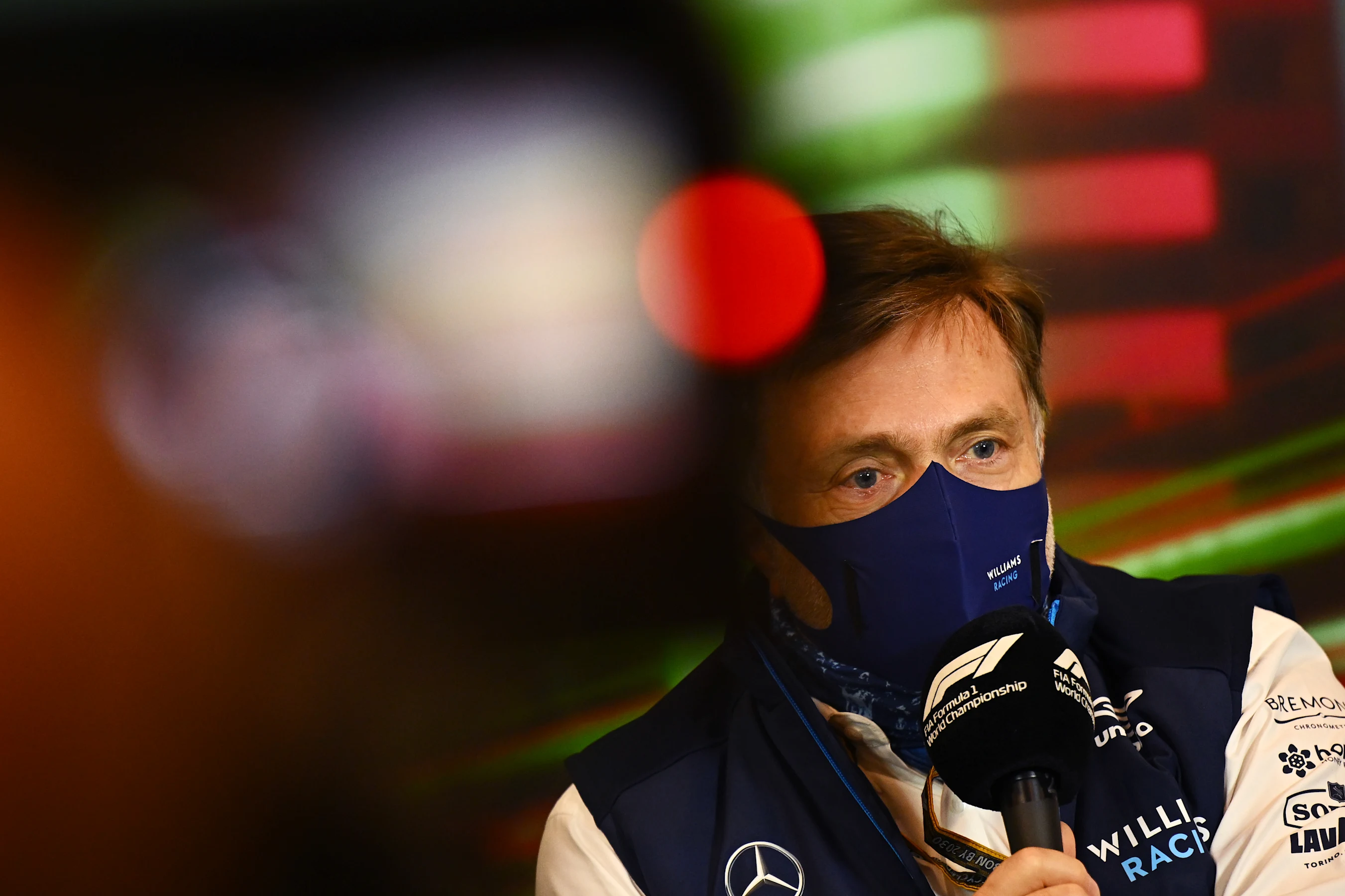 IMOLA, ITALY - APRIL 23: Jost Capito, CEO of Williams F1 talks in the Team Principals Press