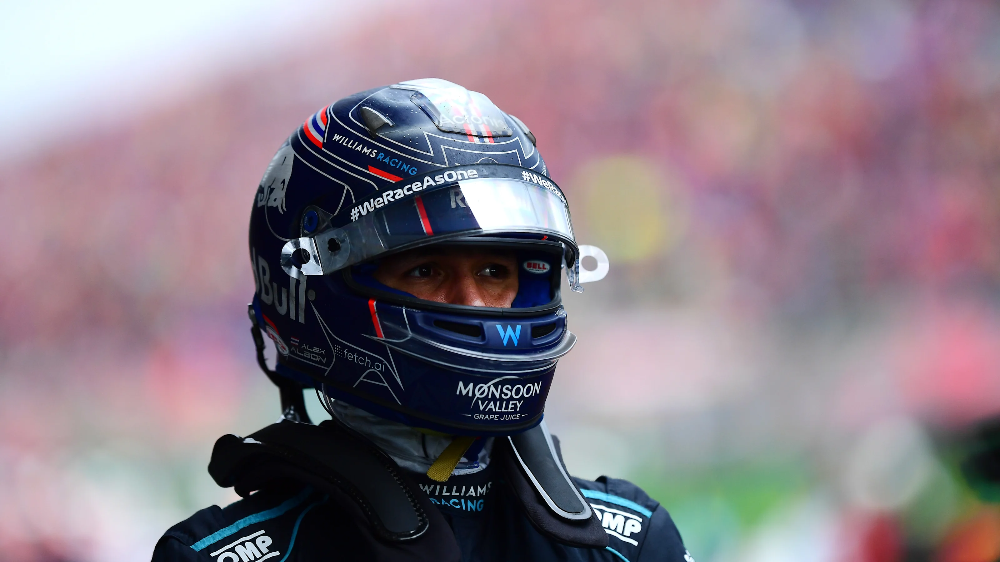 IMOLA, ITALY - APRIL 24: 12th placed Alexander Albon of Thailand and Williams walks in parc ferme