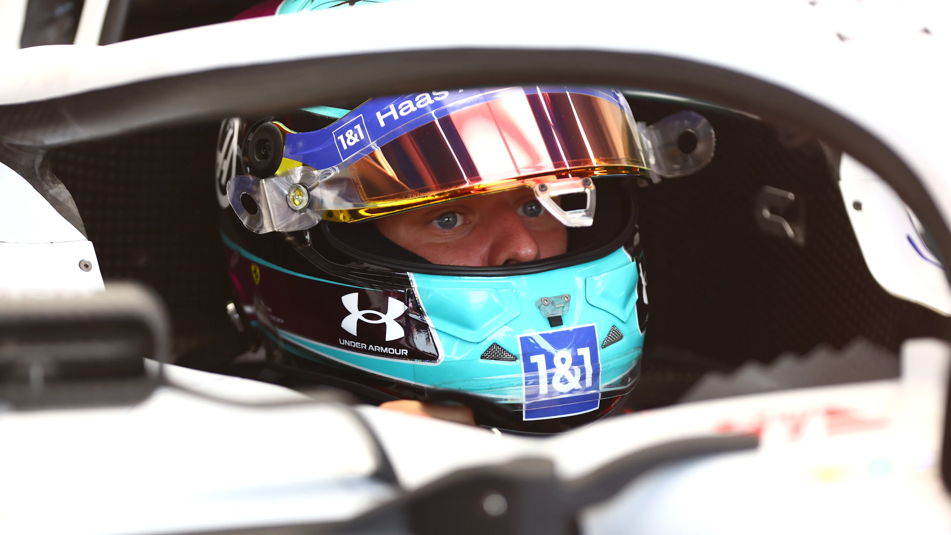LE CASTELLET, FRANCE - JULY 22: Mick Schumacher of Germany and Haas F1 prepares to drive in the