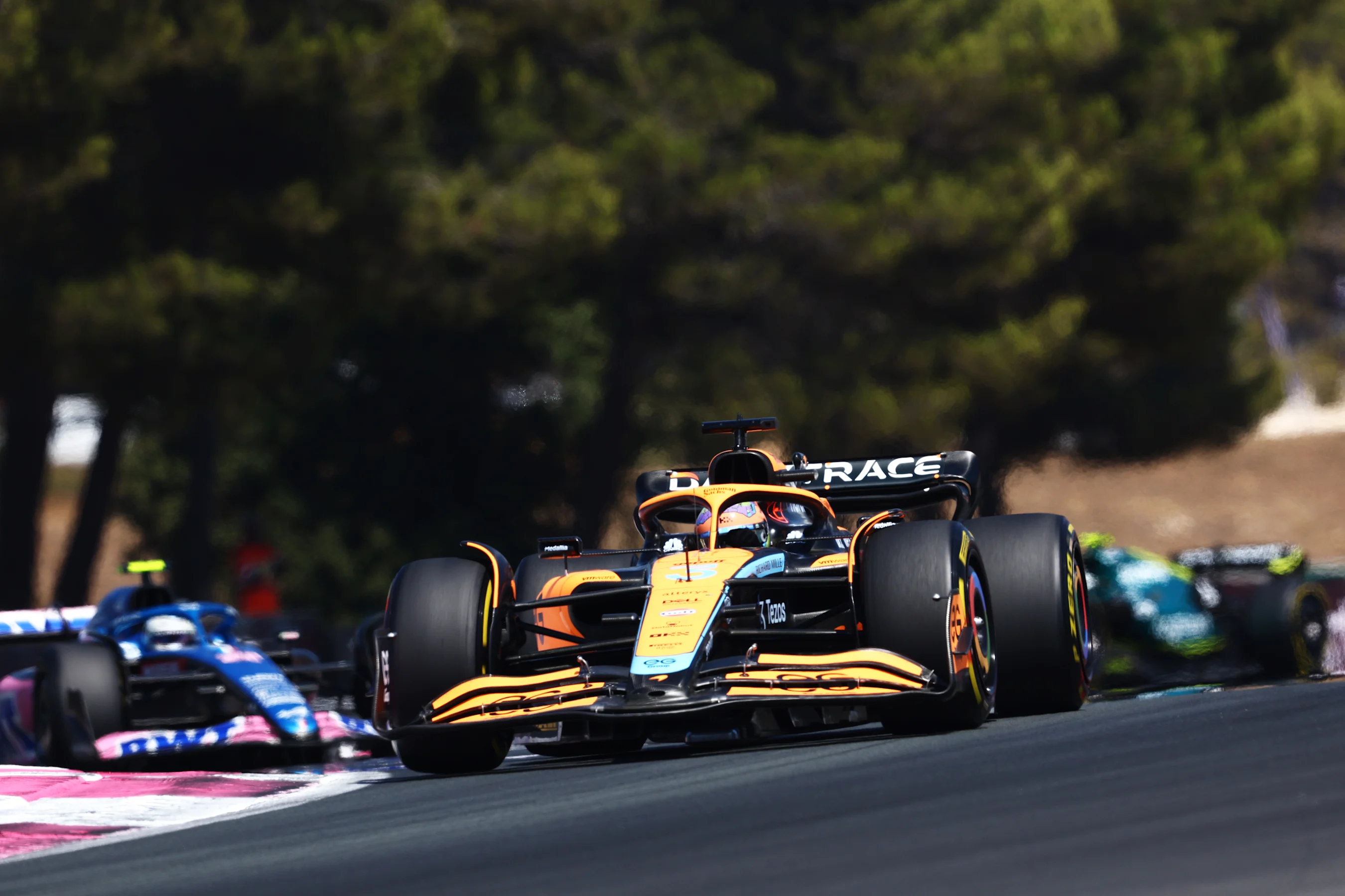 LE CASTELLET, FRANCE - JULY 24: Daniel Ricciardo of Australia driving the (3) McLaren MCL36