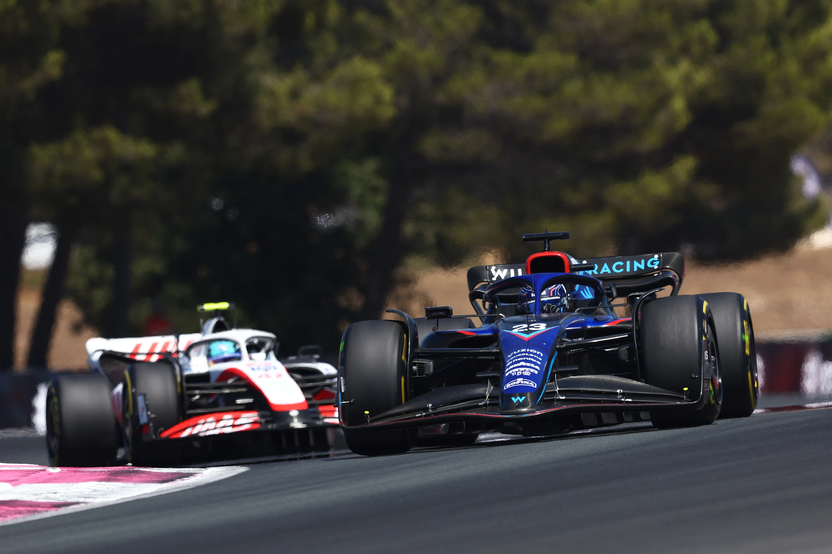 LE CASTELLET, FRANCE - JULY 24: Alexander Albon of Thailand driving the (23) Williams FW44 Mercedes