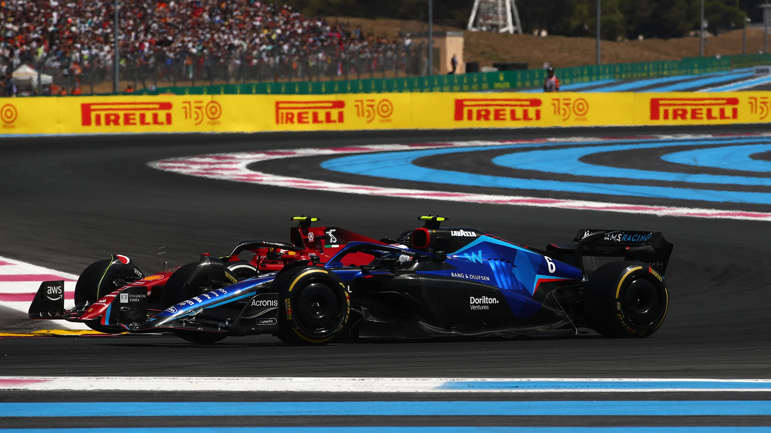LE CASTELLET, FRANCE - JULY 24: Nicholas Latifi of Canada driving the (6) Williams FW44 Mercedes