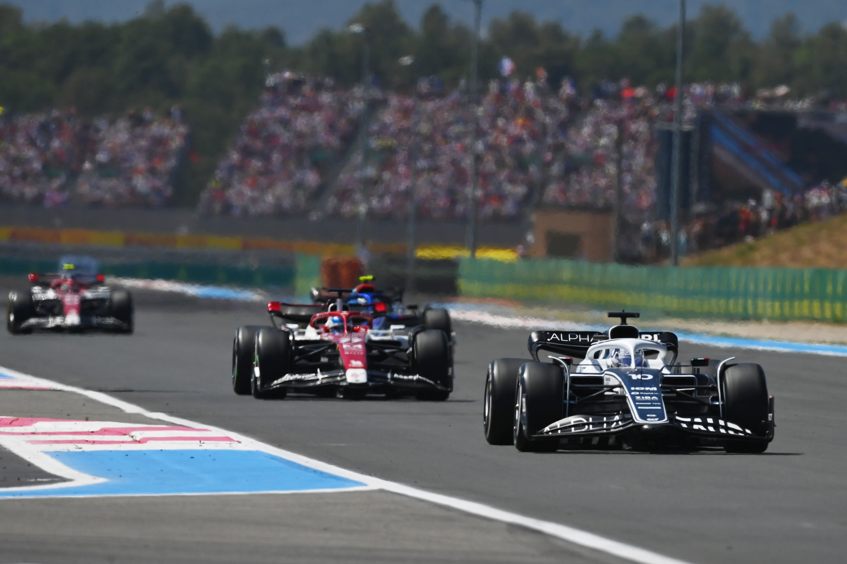 LE CASTELLET, FRANCE - JULY 24: Pierre Gasly of France driving the (10) Scuderia AlphaTauri AT03