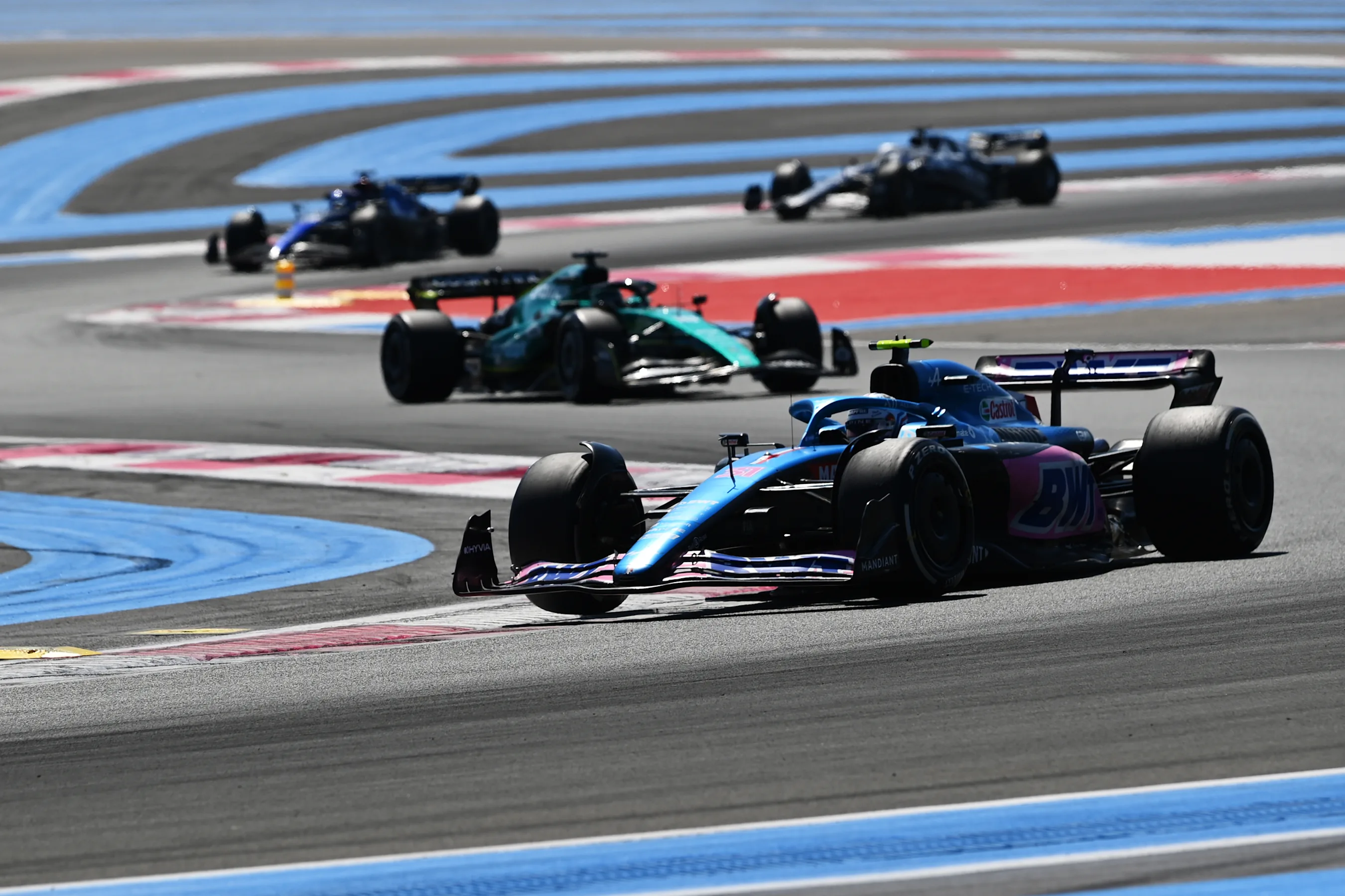 LE CASTELLET, FRANCE - JULY 24: Esteban Ocon of France driving the (31) Alpine F1 A522 Renault