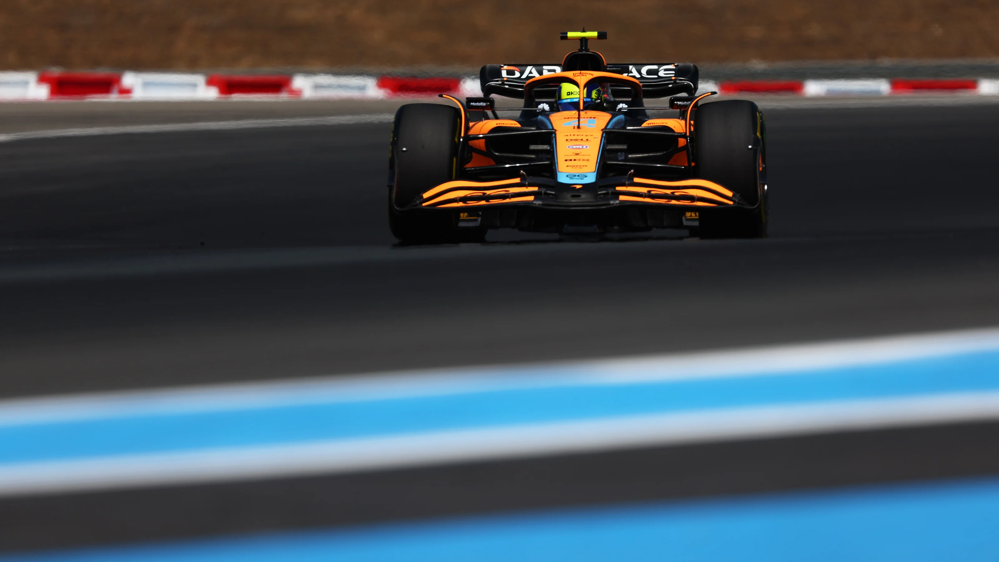 LE CASTELLET, FRANCE - JULY 24: Lando Norris of Great Britain driving the (4) McLaren MCL36