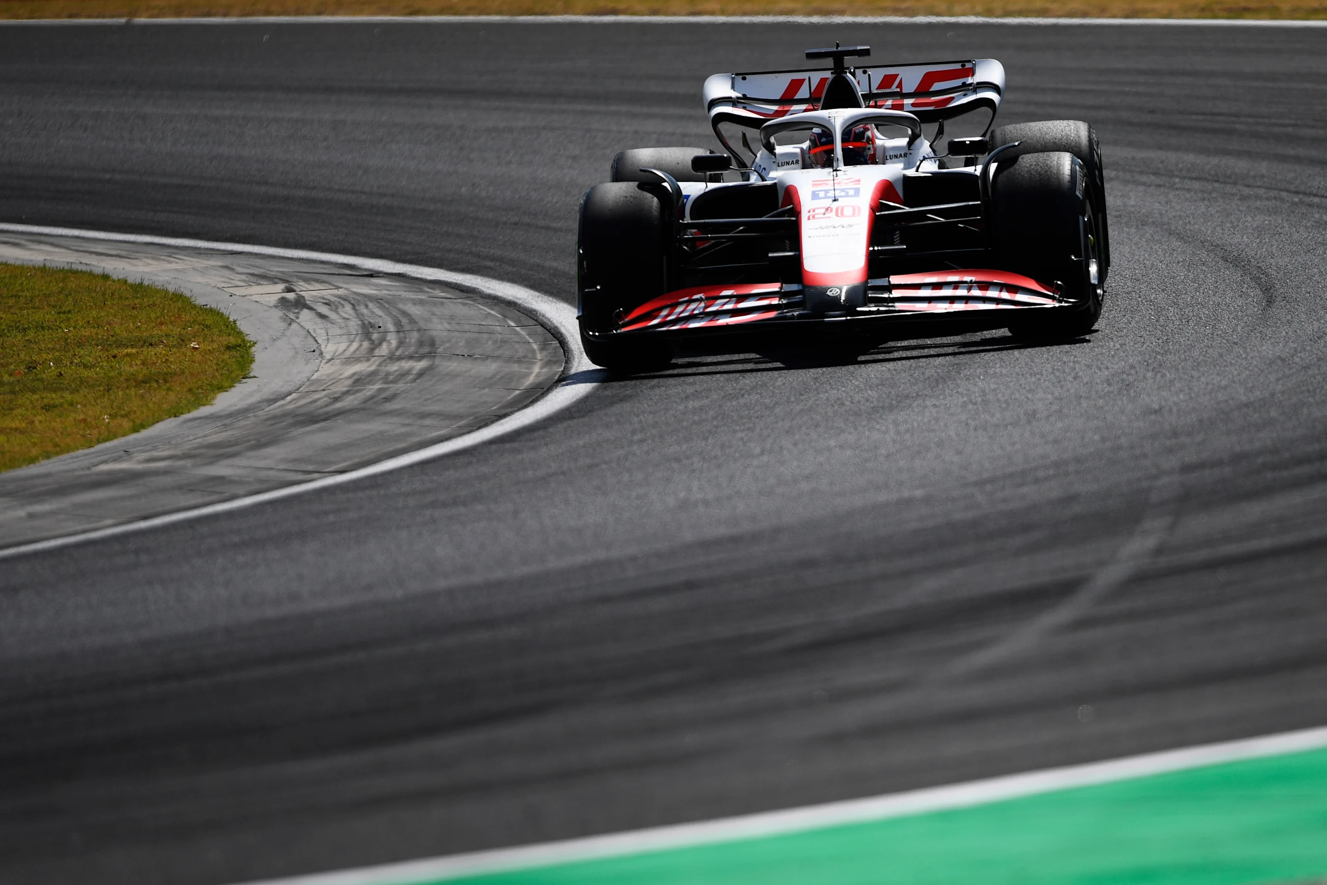 BUDAPEST, HUNGARY - JULY 29: Kevin Magnussen of Denmark driving the (20) Haas F1 VF-22 Ferrari on