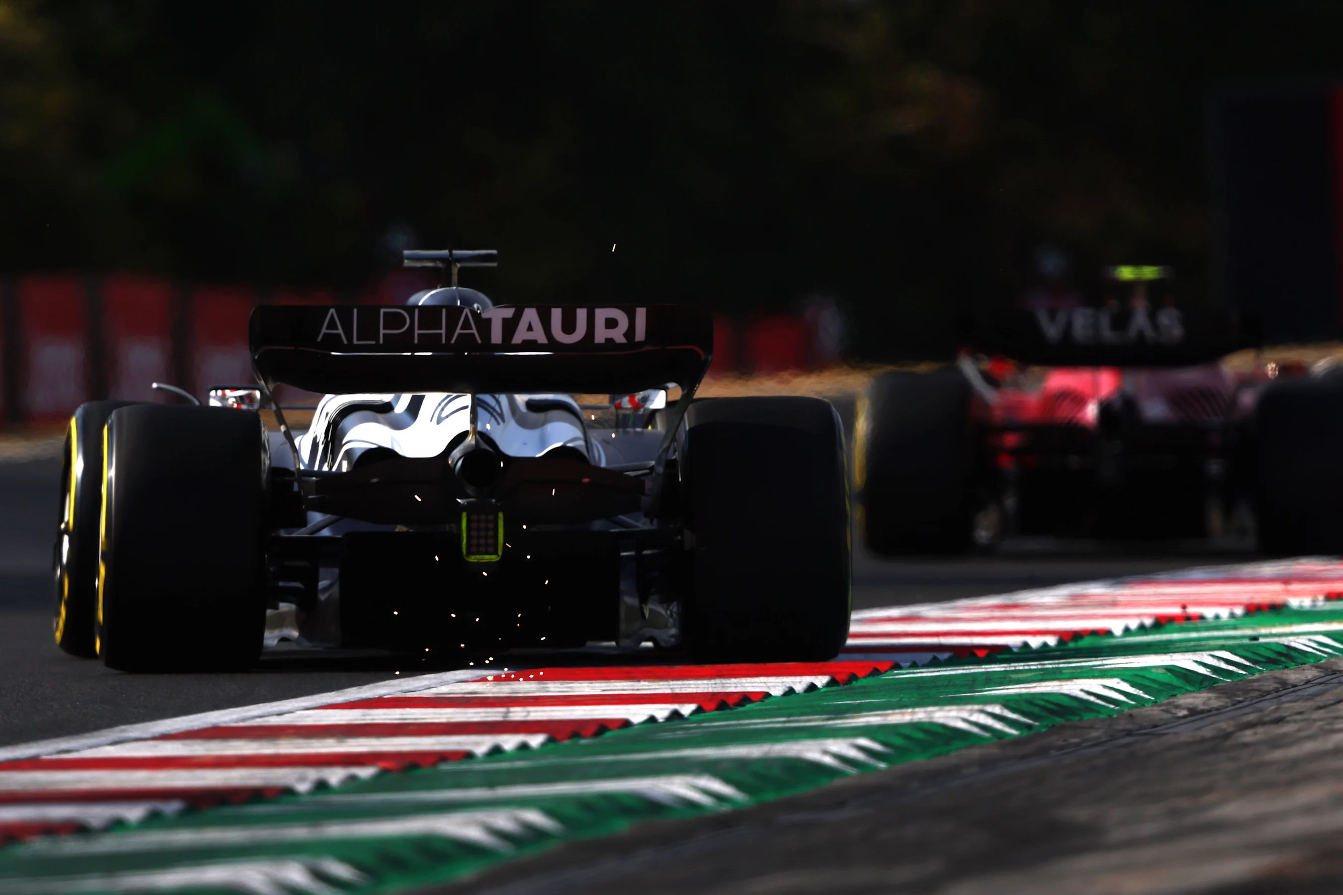 BUDAPEST, HUNGARY - JULY 29: Pierre Gasly of France driving the (10) Scuderia AlphaTauri AT03 on