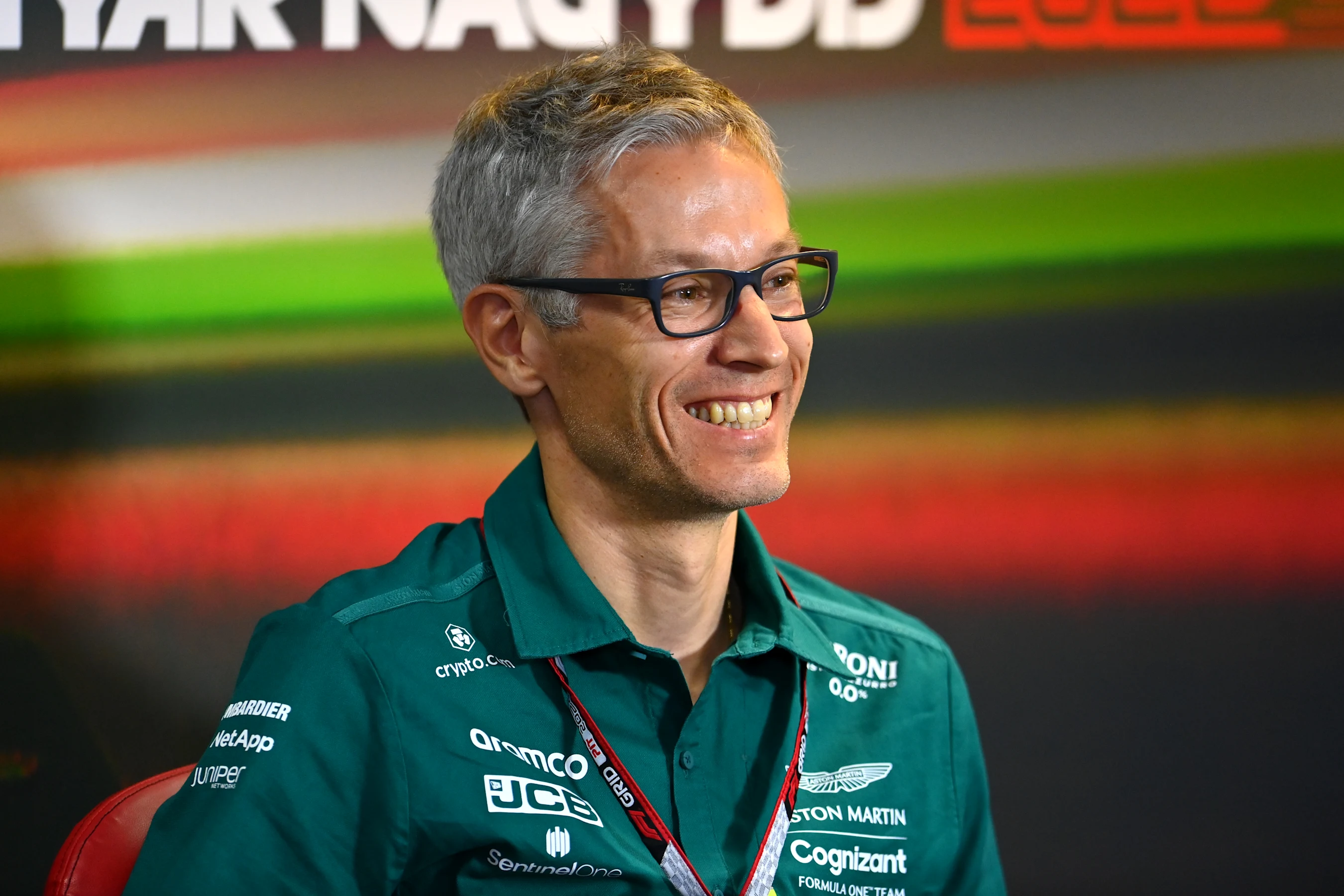 BUDAPEST, HUNGARY - JULY 30: Mike Krack, Team Principal of the Aston Martin F1 Team attends the