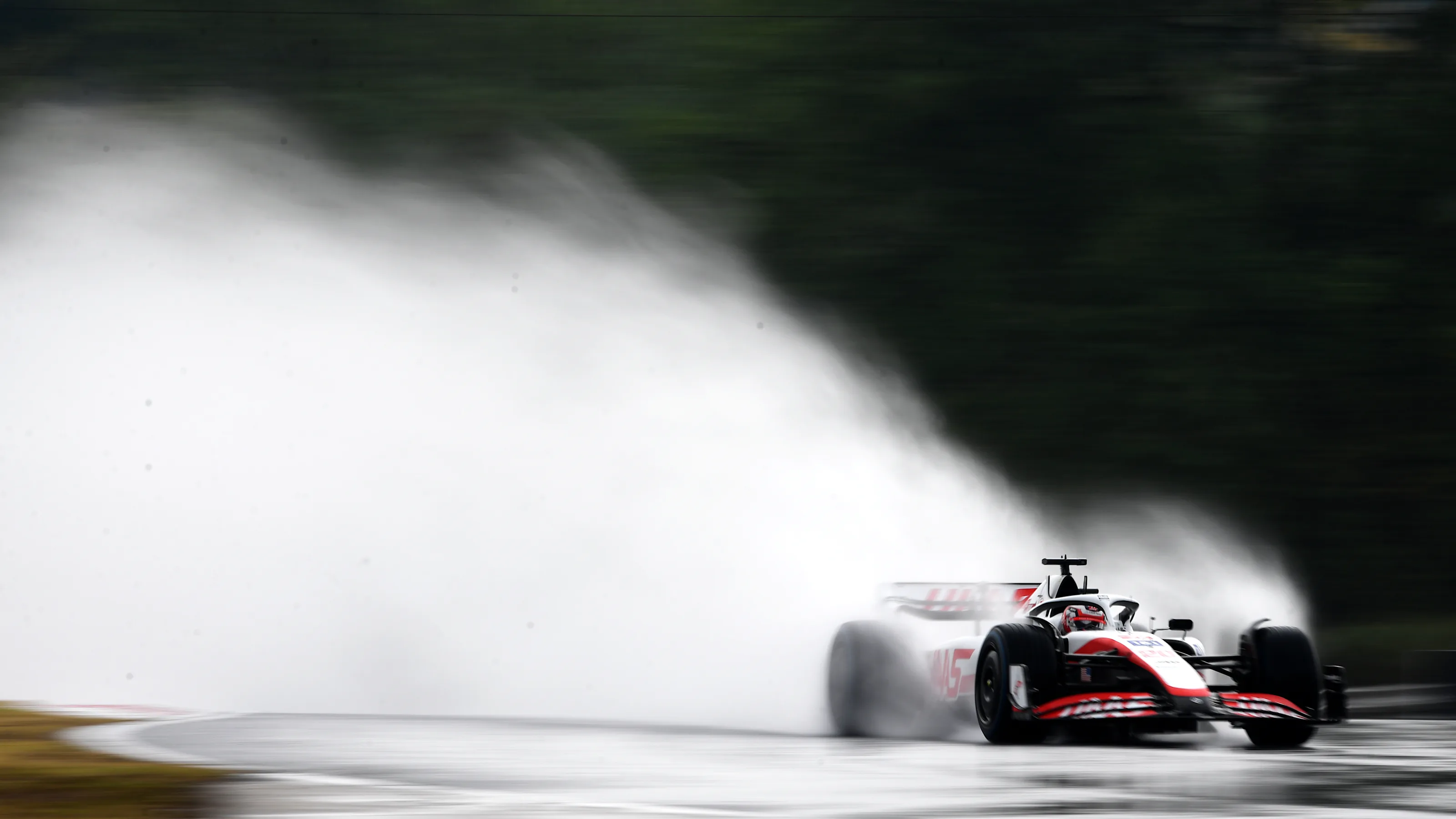 BUDAPEST, HUNGARY - JULY 30: Kevin Magnussen of Denmark driving the (20) Haas F1 VF-22 Ferrari on