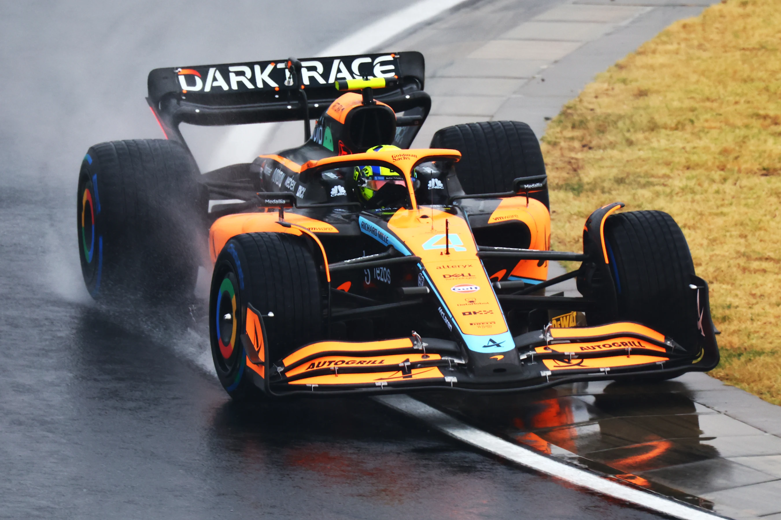 BUDAPEST, HUNGARY - JULY 30: Lando Norris of Great Britain driving the (4) McLaren MCL36 Mercedes