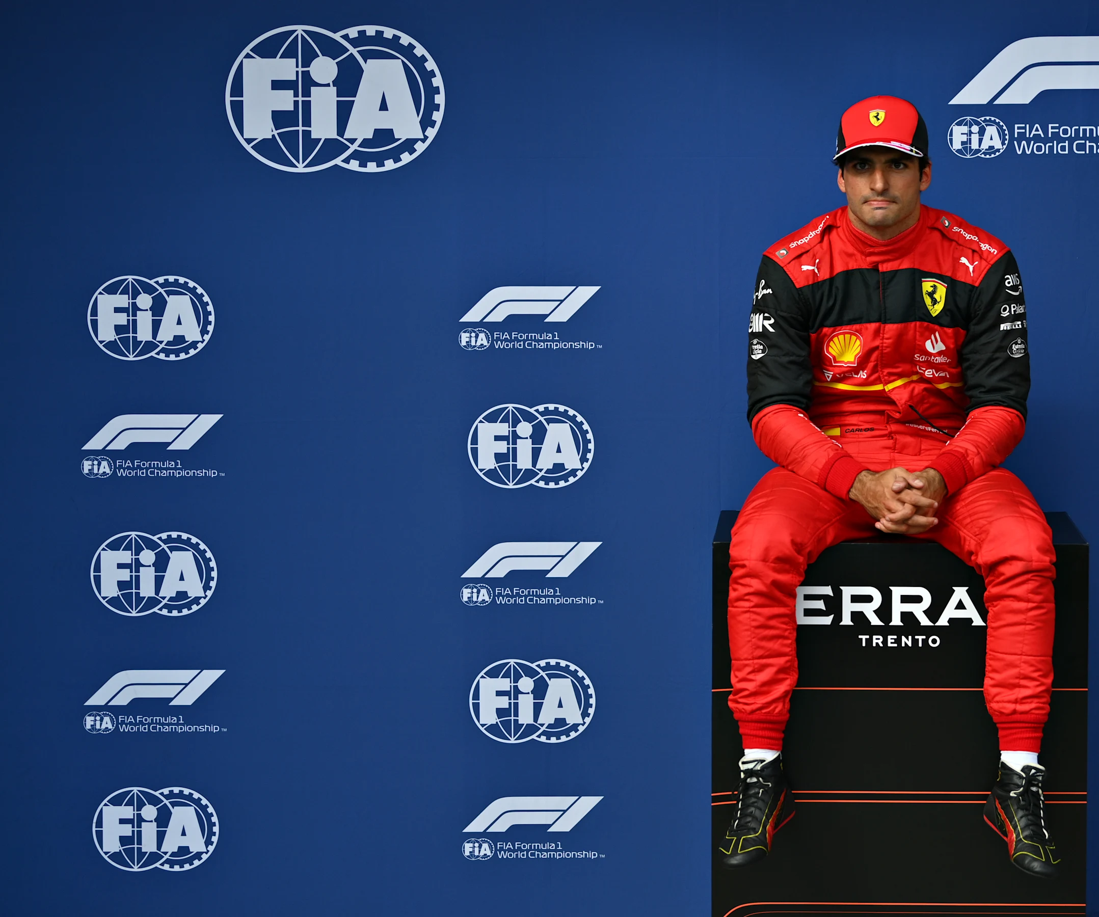 BUDAPEST, HUNGARY - JULY 30: Second placed qualifier Carlos Sainz of Spain and Ferrari looks