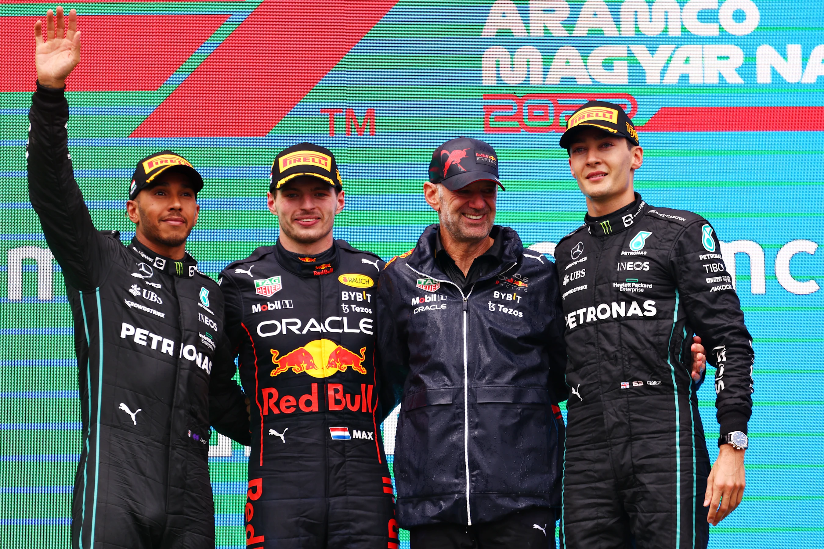 BUDAPEST, HUNGARY - JULY 31: Race winner Max Verstappen of the Netherlands and Oracle Red Bull