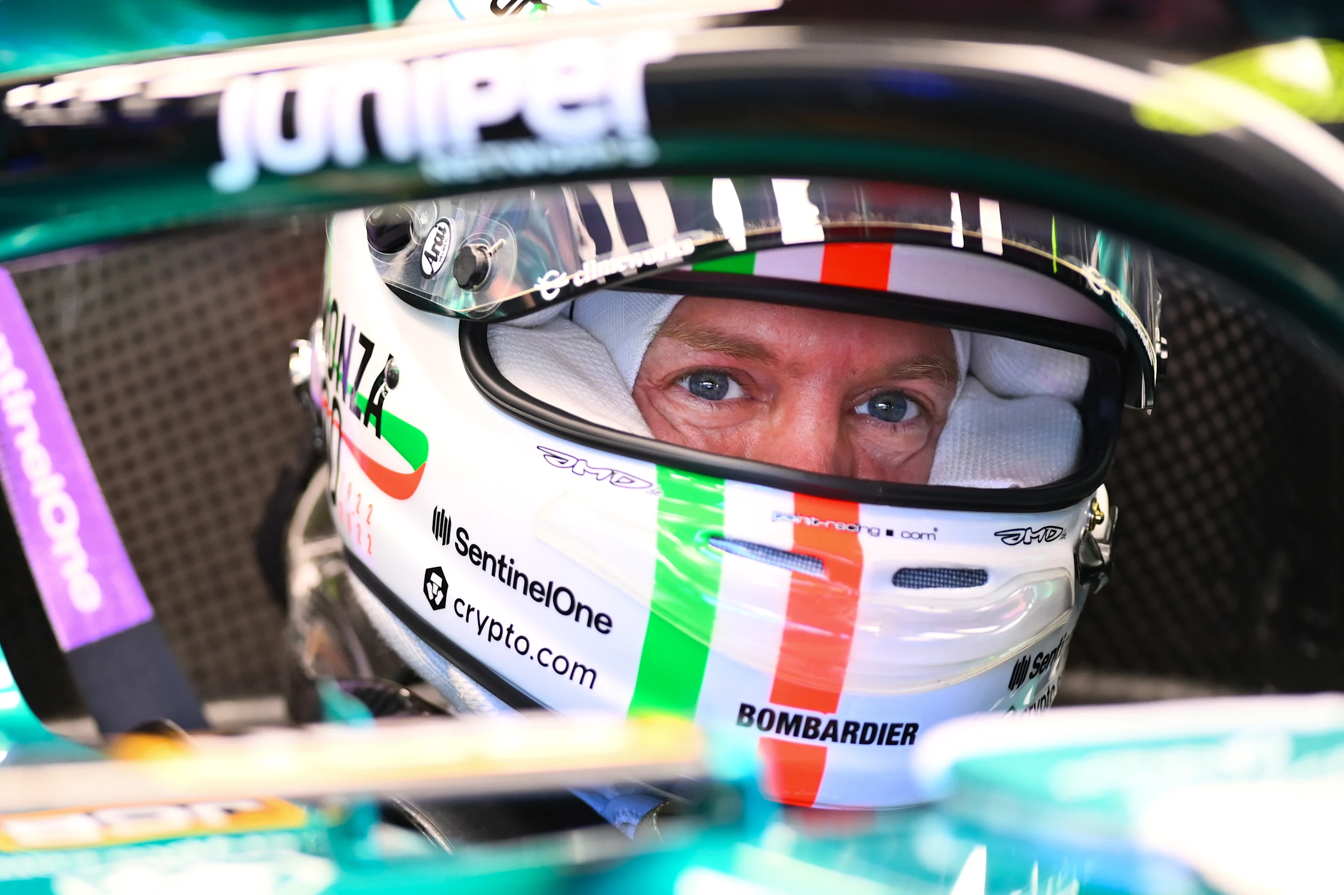 MONZA, ITALY - SEPTEMBER 10: Sebastian Vettel of Germany and Aston Martin F1 Team prepares to drive