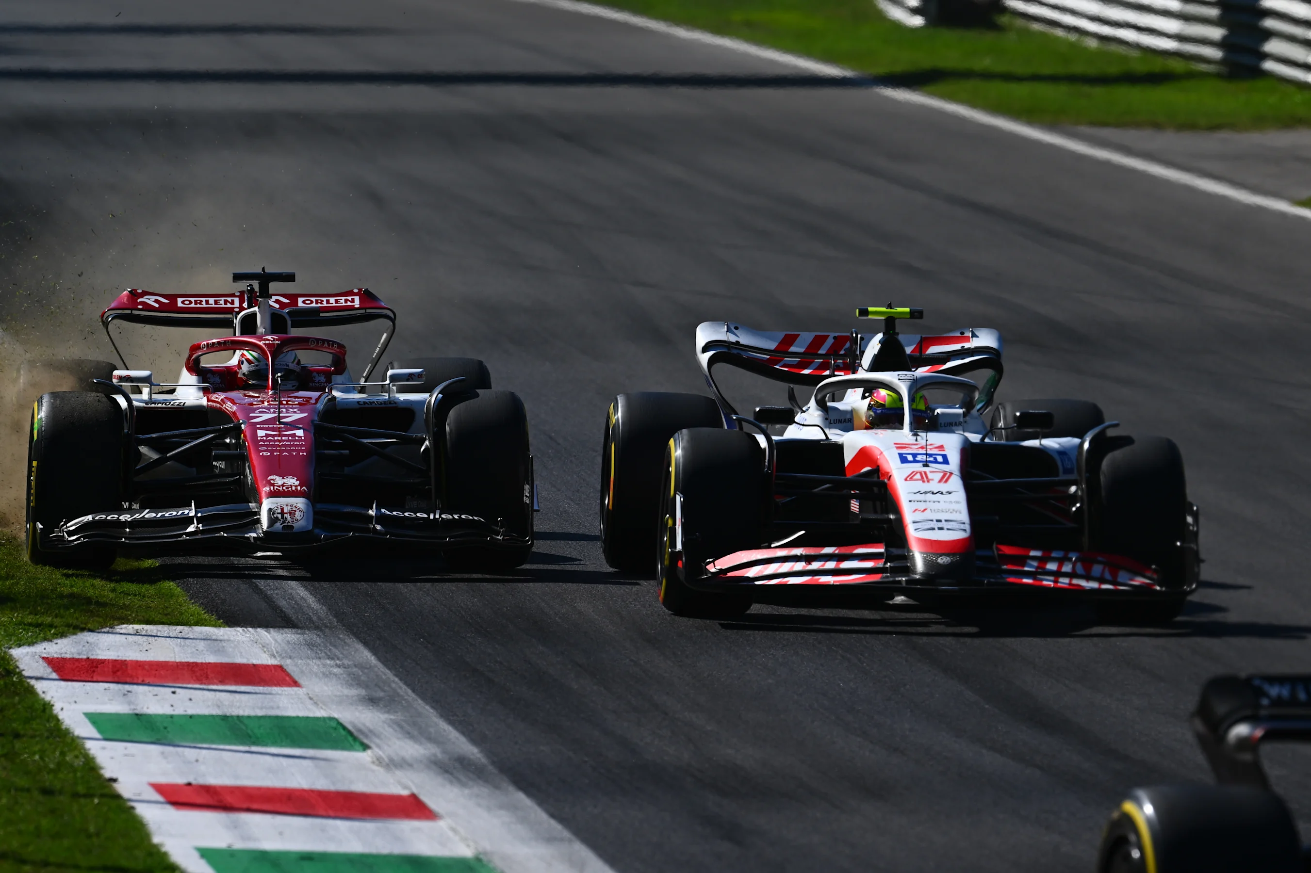 MONZA, ITALY - SEPTEMBER 11: Valtteri Bottas of Finland driving the (77) Alfa Romeo F1 C42 Ferrari