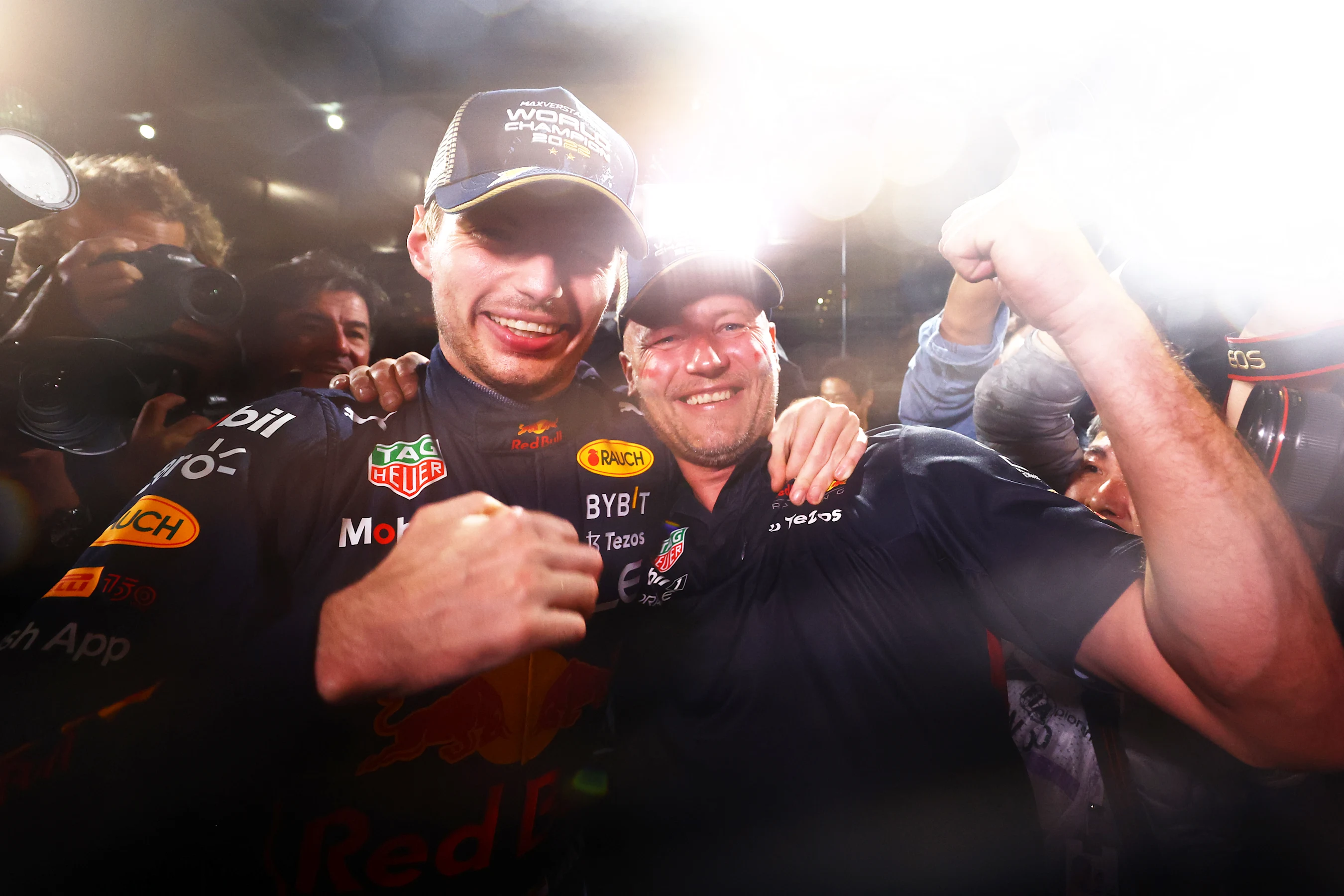 SUZUKA, JAPAN - OCTOBER 09: Race winner and 2022 F1 World Drivers Champion Max Verstappen of