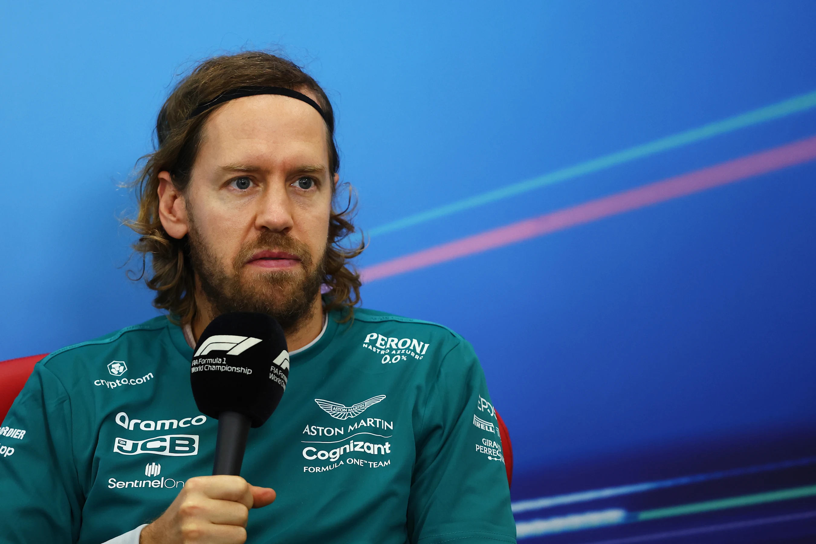 SUZUKA, JAPAN - OCTOBER 06: Sebastian Vettel of Germany and Aston Martin F1 Team attends the