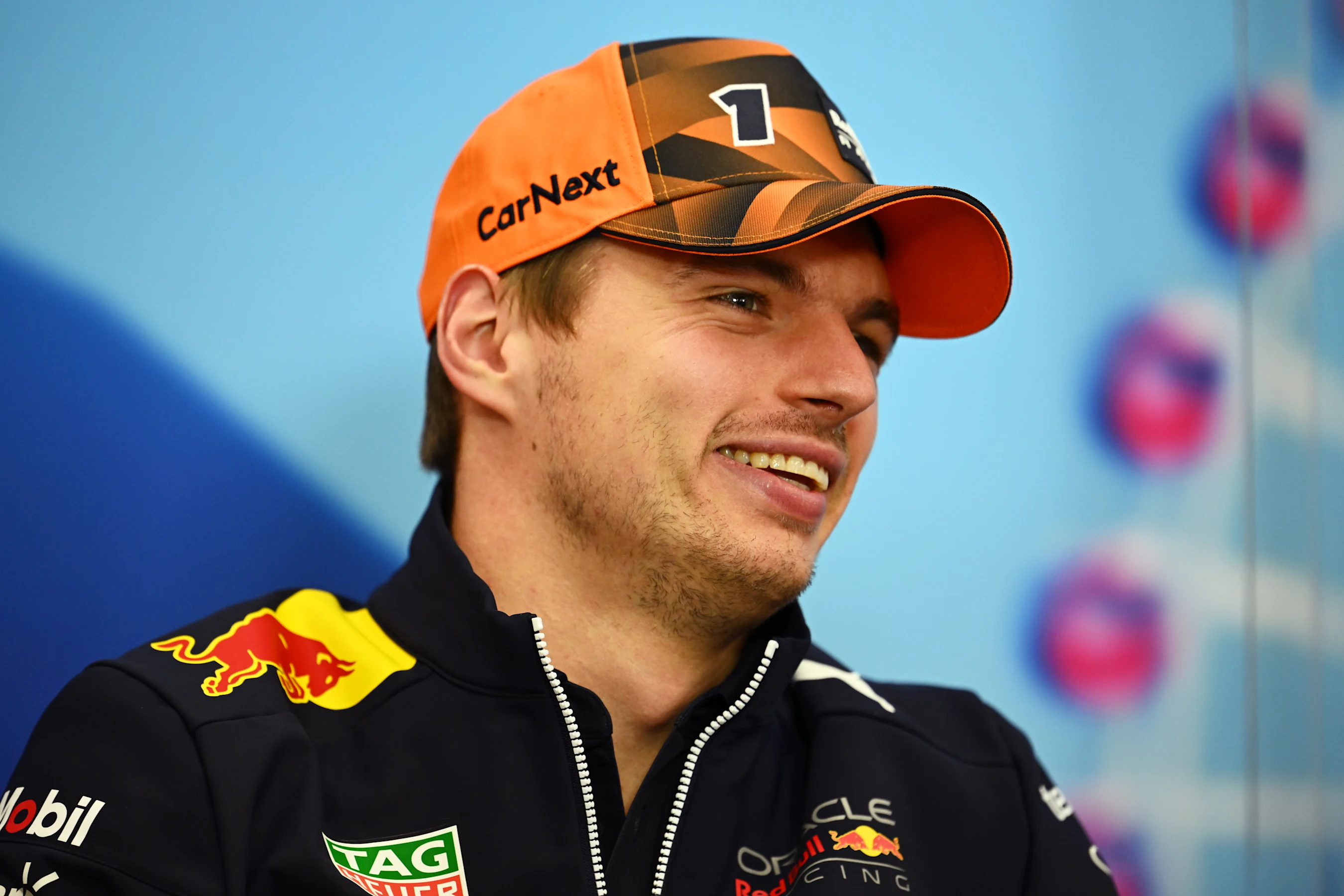 SUZUKA, JAPAN - OCTOBER 06: Max Verstappen of the Netherlands and Oracle Red Bull Racing attends