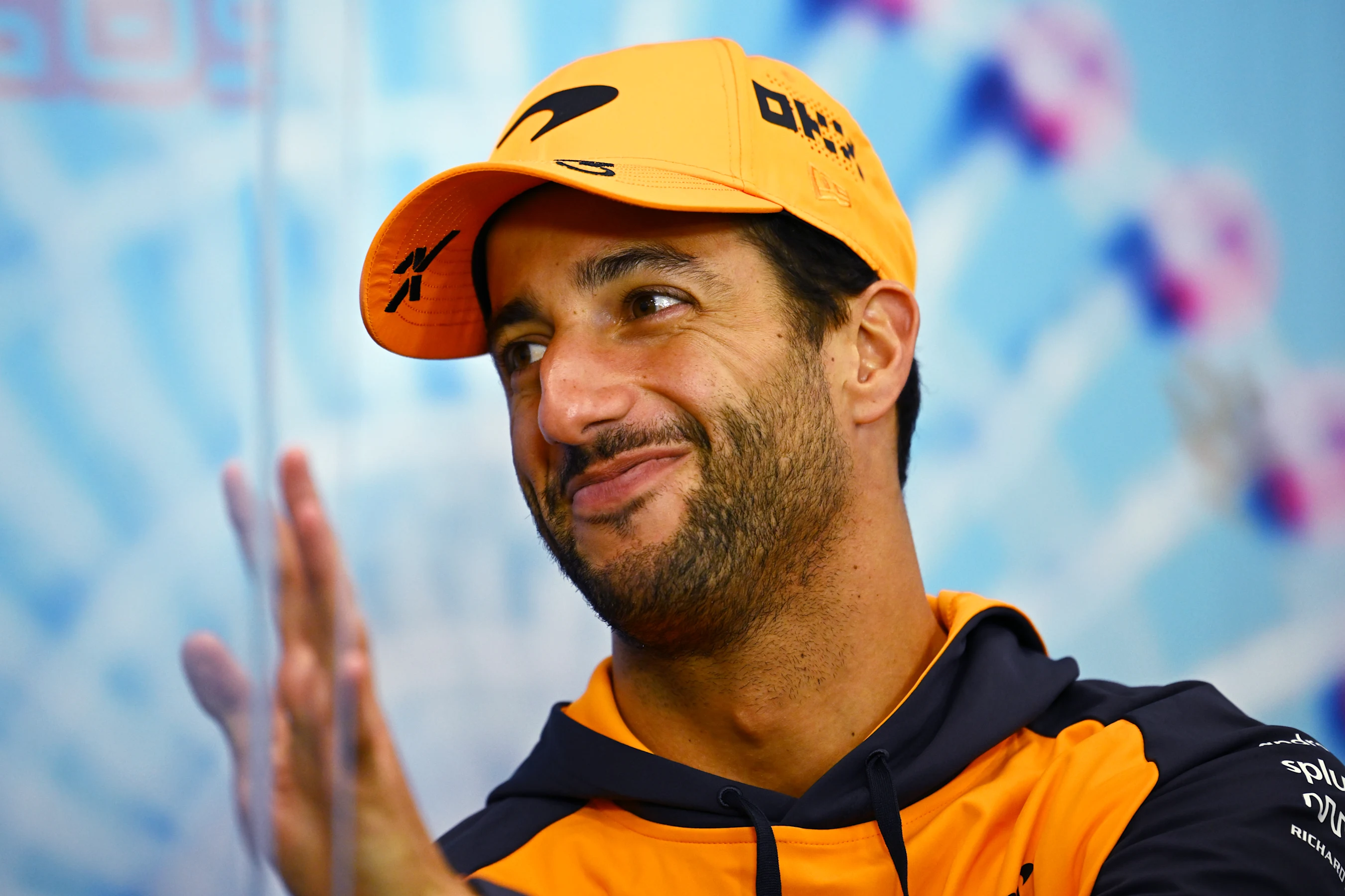 SUZUKA, JAPAN - OCTOBER 06: Daniel Ricciardo of Australia and McLaren attends the Drivers Press