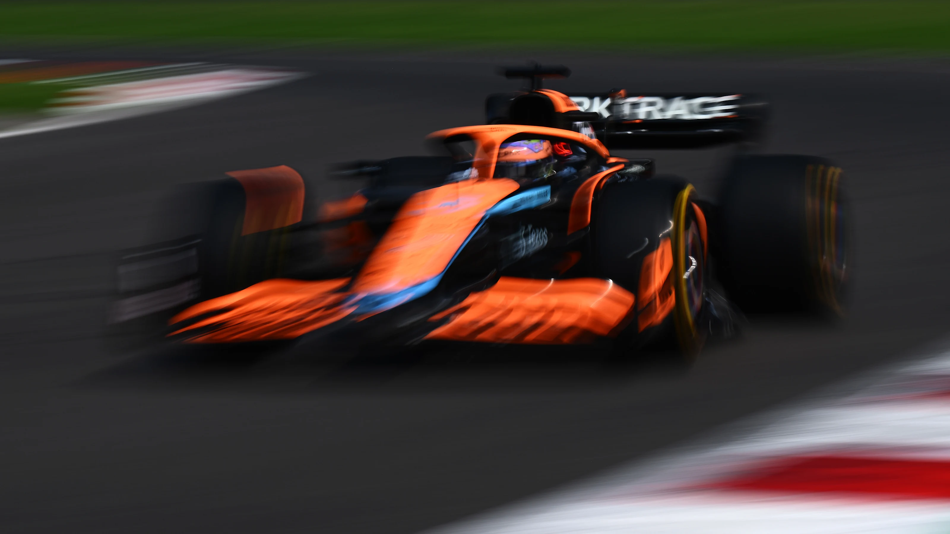 MEXICO CITY, MEXICO - OCTOBER 29: Daniel Ricciardo of Australia driving the (3) McLaren MCL36