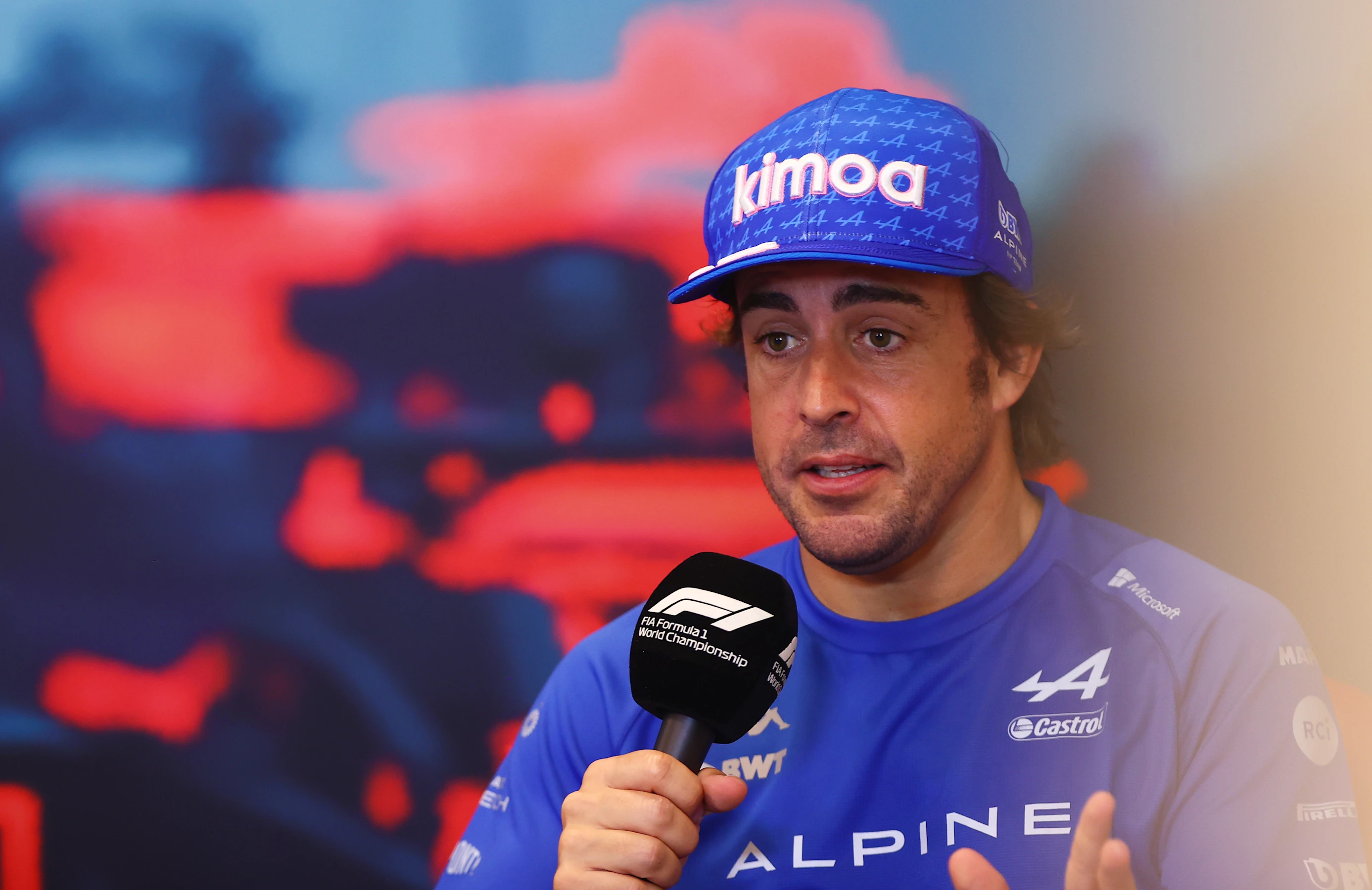 MONTE-CARLO, MONACO - MAY 27: Fernando Alonso of Spain and Alpine F1 talks in the Drivers Press