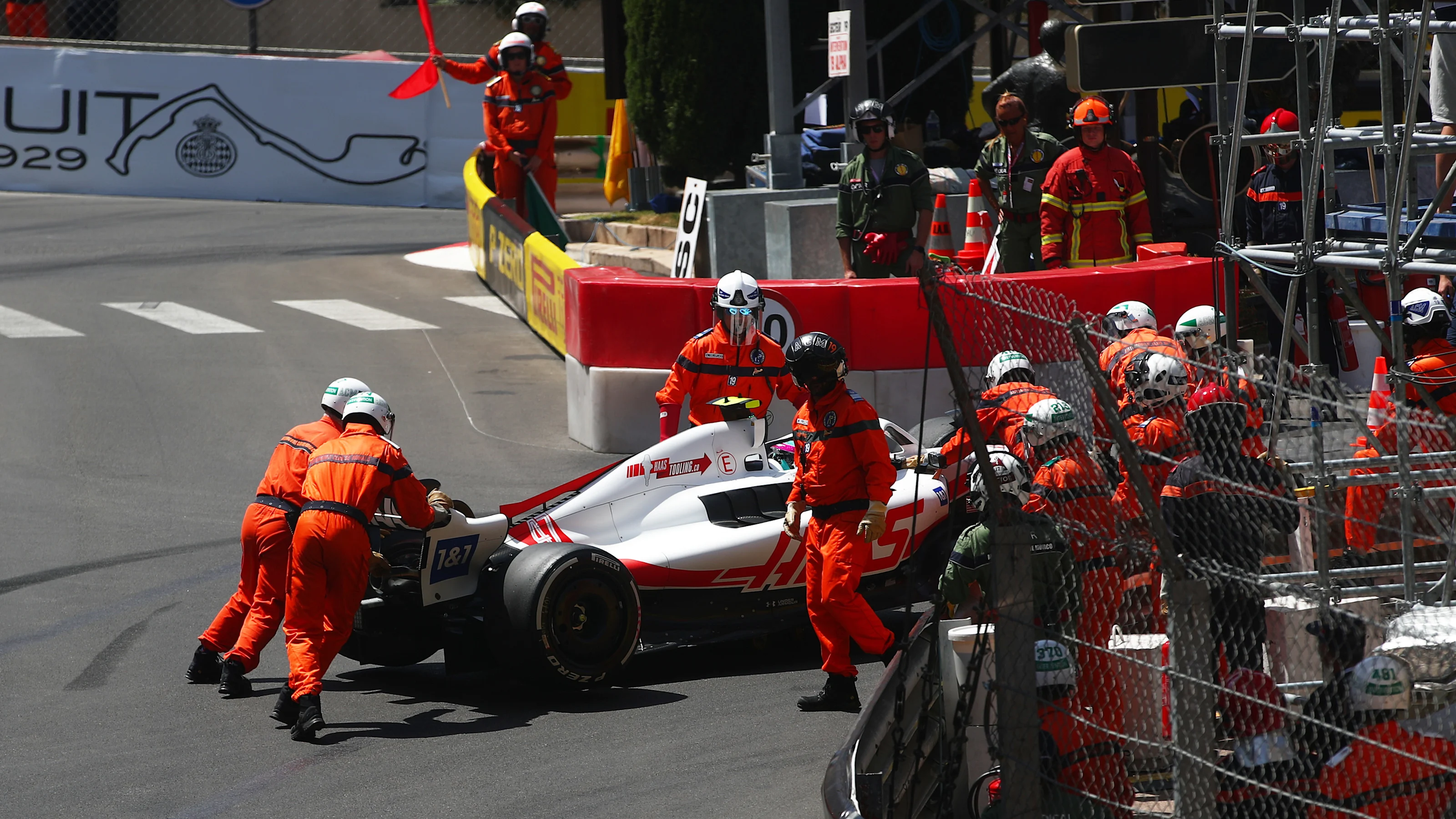 MONTE-CARLO, MONACO - MAY 27: Mick Schumacher of Germany driving the (47) Haas F1 VF-22 Ferrari