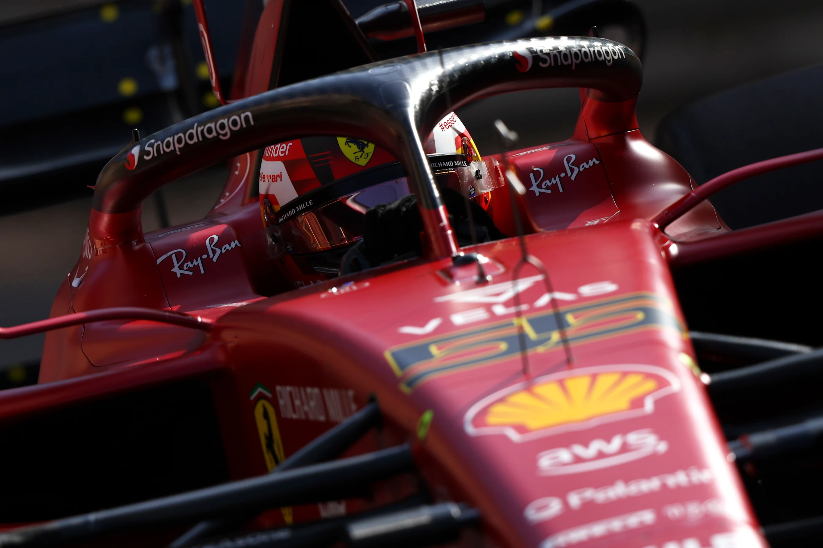 MONTE-CARLO, MONACO - MAY 27: Carlos Sainz of Spain driving (55) the Ferrari F1-75 on track during