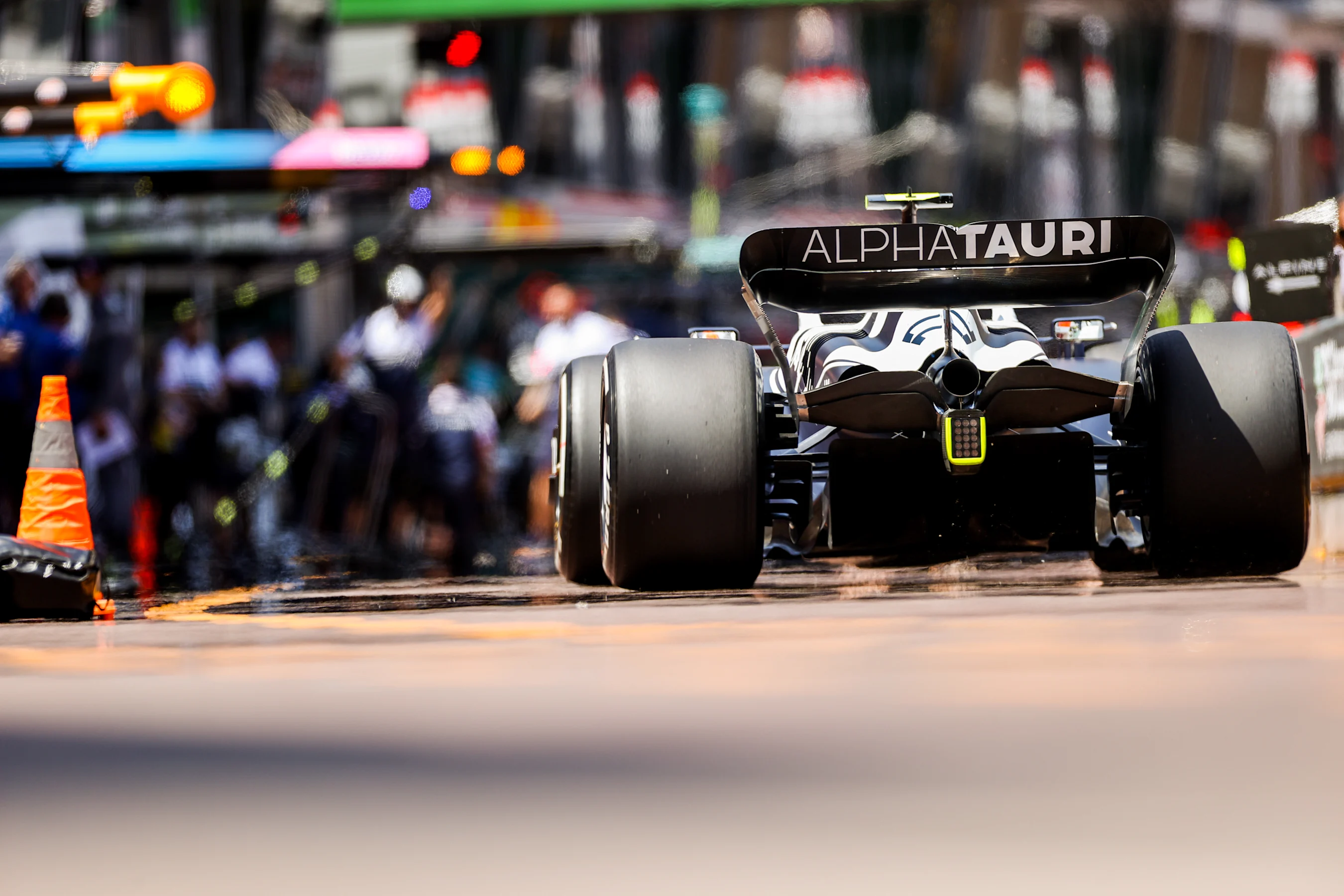 MONTE-CARLO, MONACO - MAY 27: Yuki Tsunoda of Scuderia AlphaTauri and Japan  during practice ahead