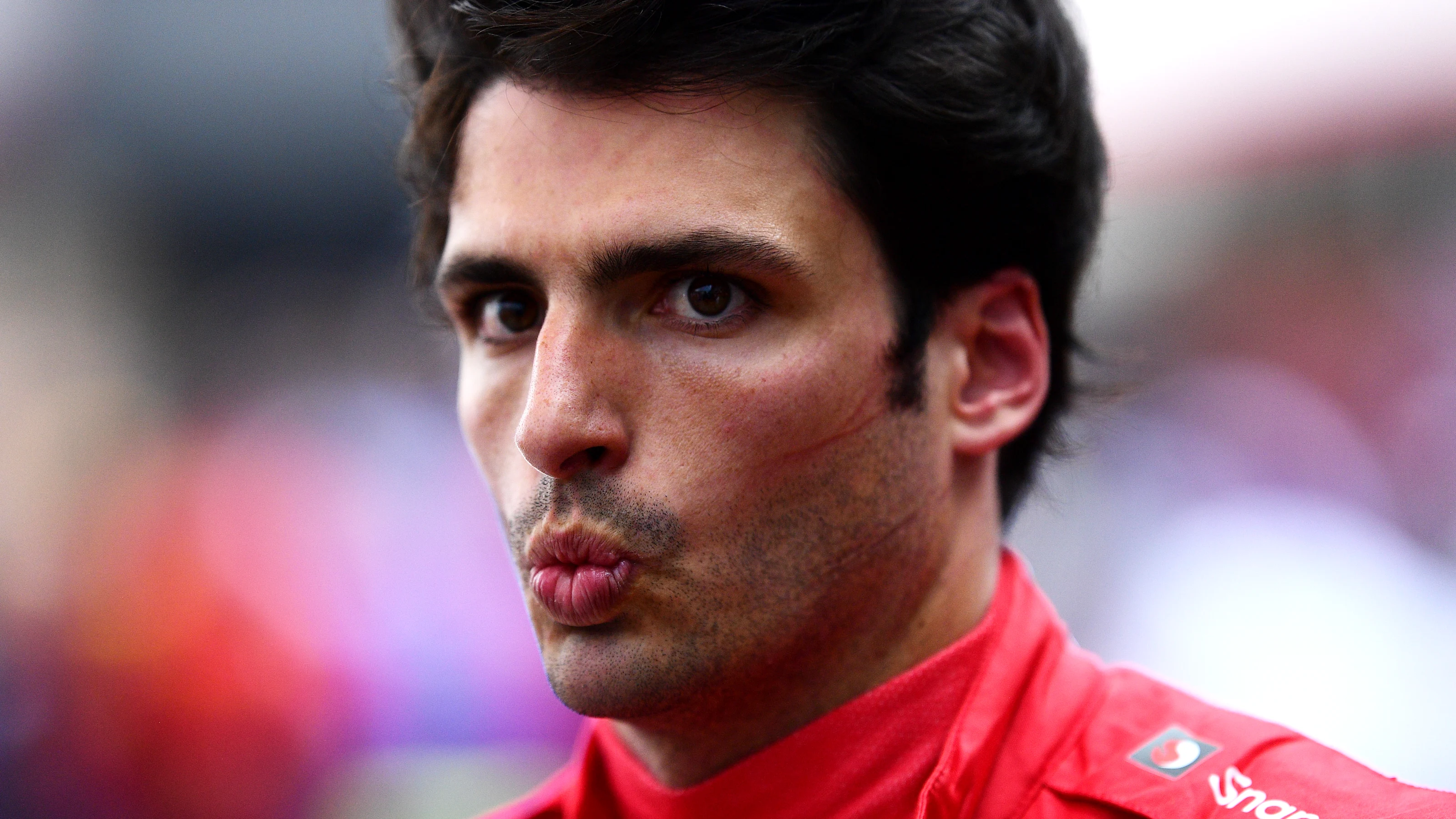 MONTE-CARLO, MONACO - MAY 28: Second placed qualifier Carlos Sainz of Spain and Ferrari looks on in