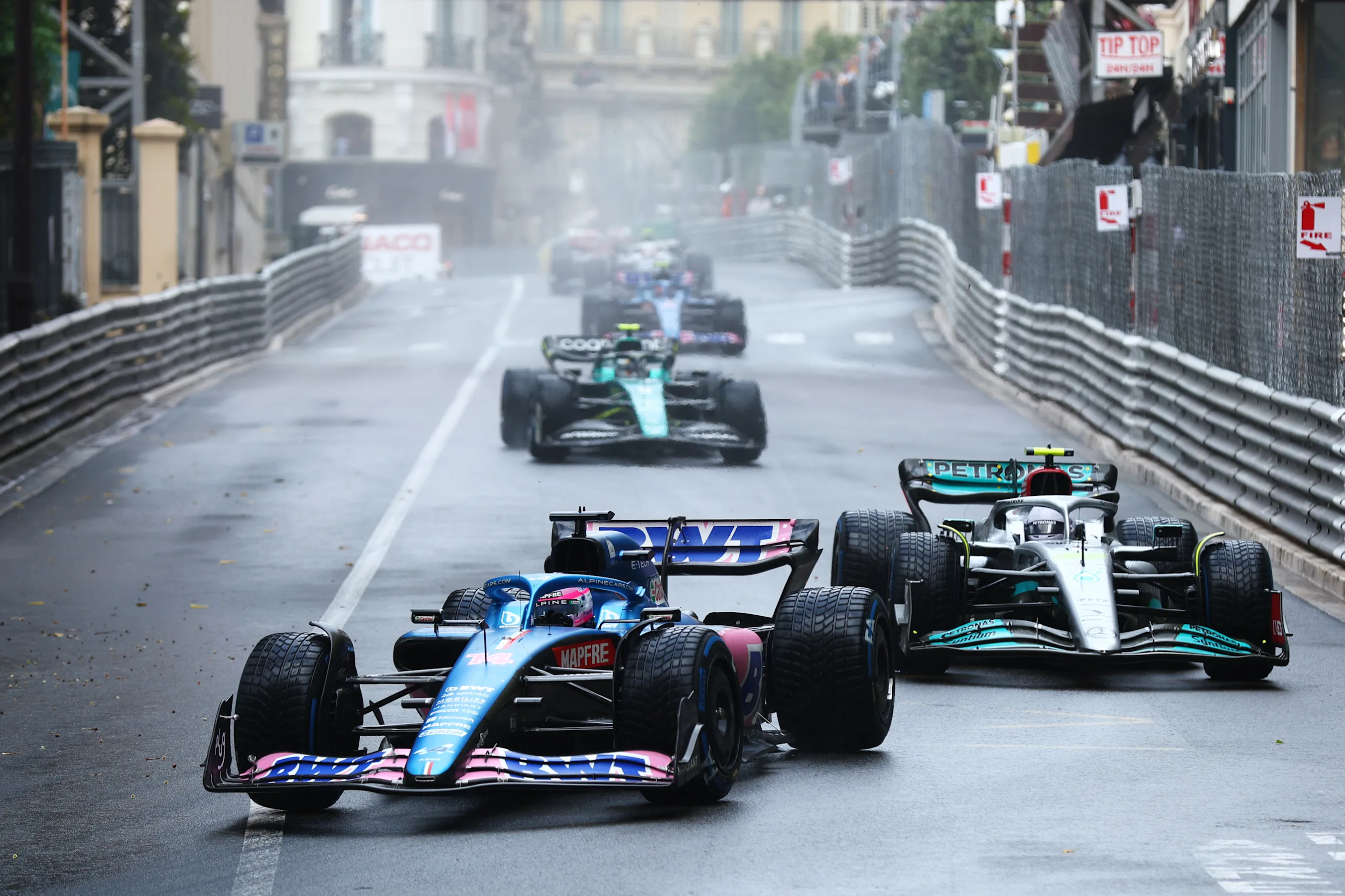 MONTE-CARLO, MONACO - MAY 29: Fernando Alonso of Spain driving the (14) Alpine F1 A522 Renault