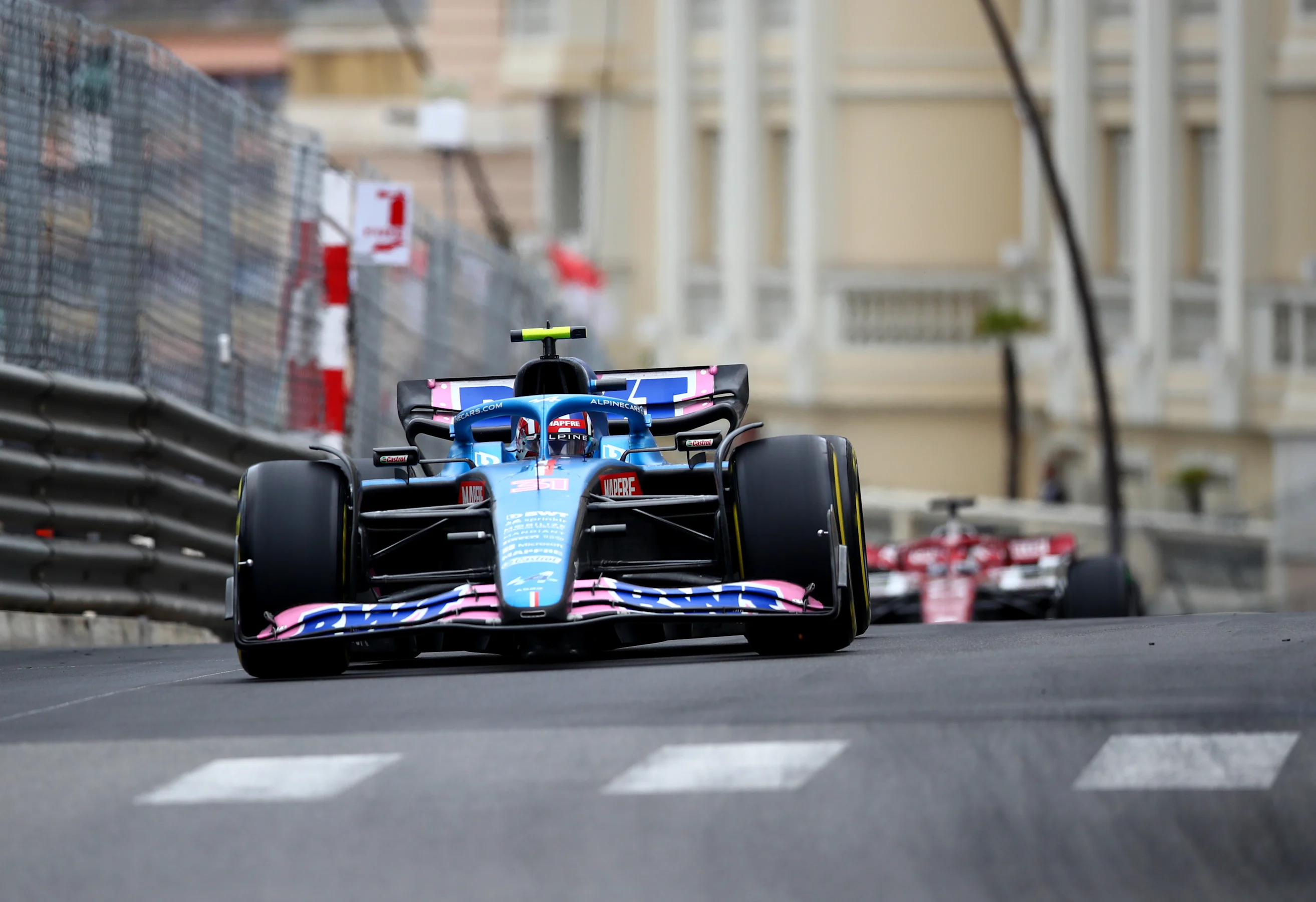 MONTE-CARLO, MONACO - MAY 29: Esteban Ocon of France driving the (31) Alpine F1 A522 Renault on