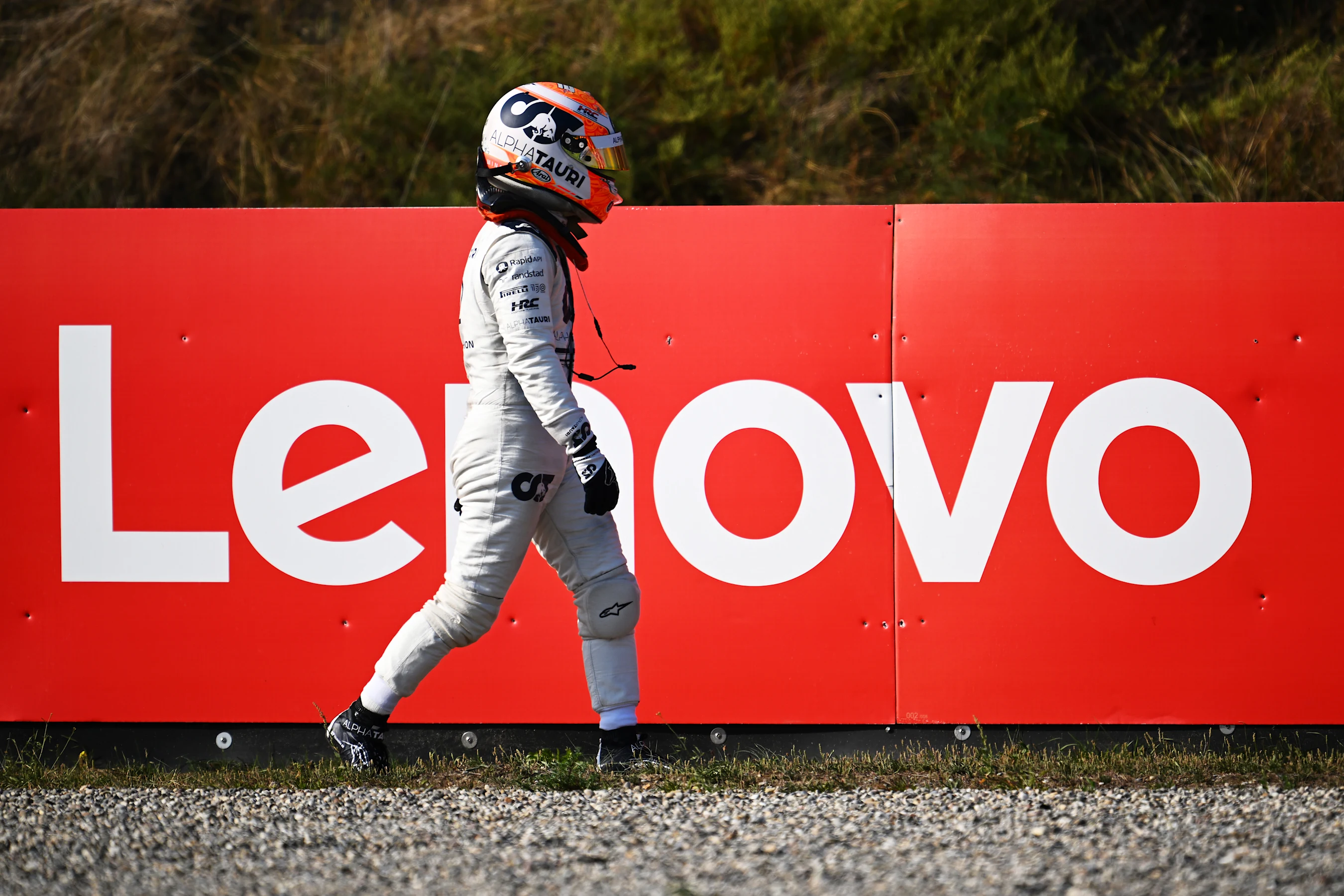 ZANDVOORT, NETHERLANDS - SEPTEMBER 02: Yuki Tsunoda of Japan and Scuderia AlphaTauri walks back to