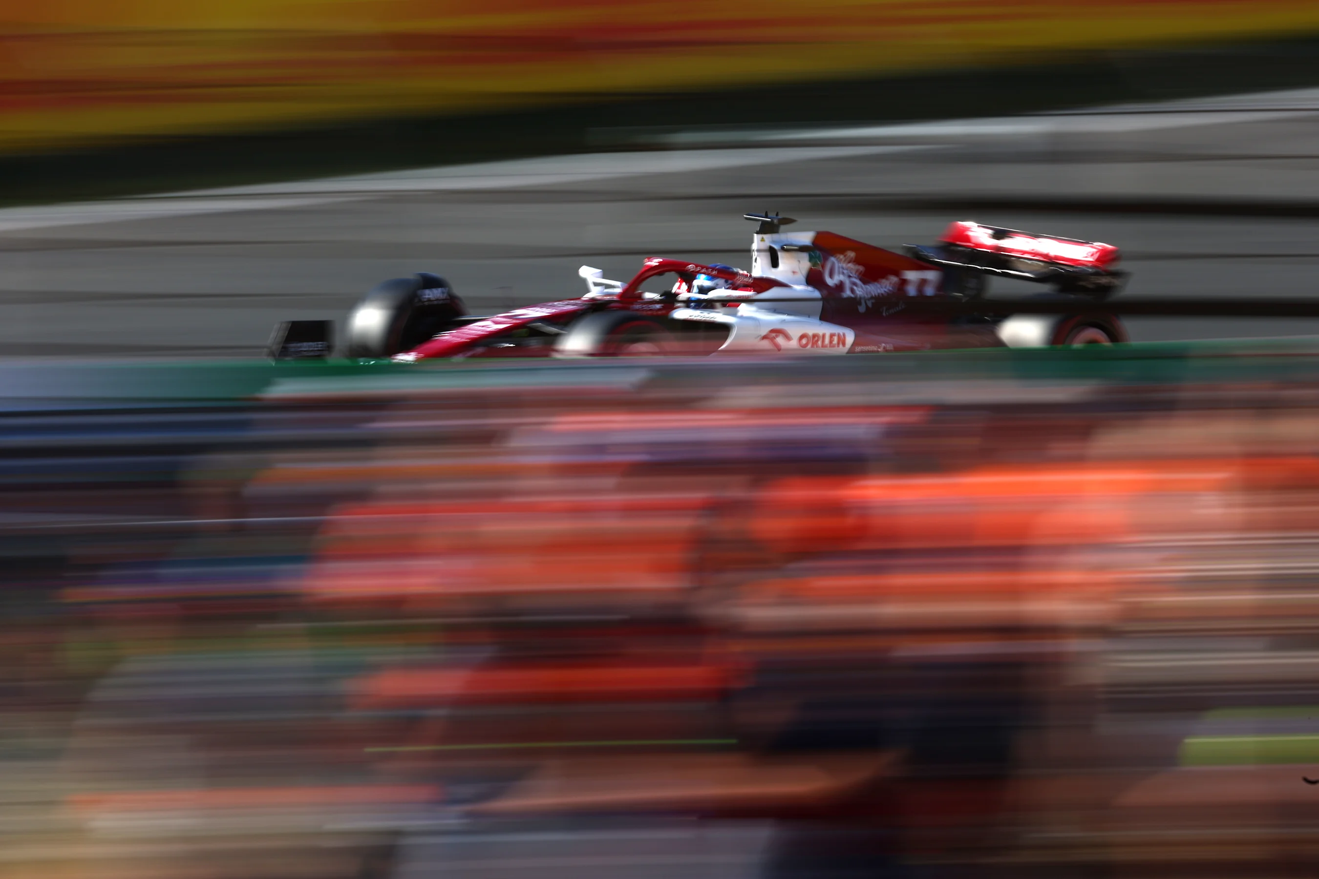ZANDVOORT, NETHERLANDS - SEPTEMBER 02: Valtteri Bottas of Finland driving the (77) Alfa Romeo F1