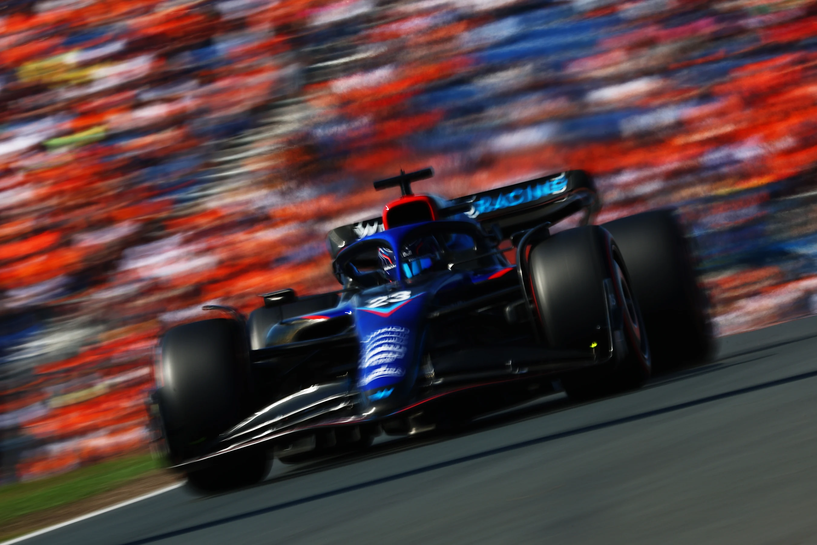 ZANDVOORT, NETHERLANDS - SEPTEMBER 03: Alexander Albon of Thailand driving the (23) Williams FW44