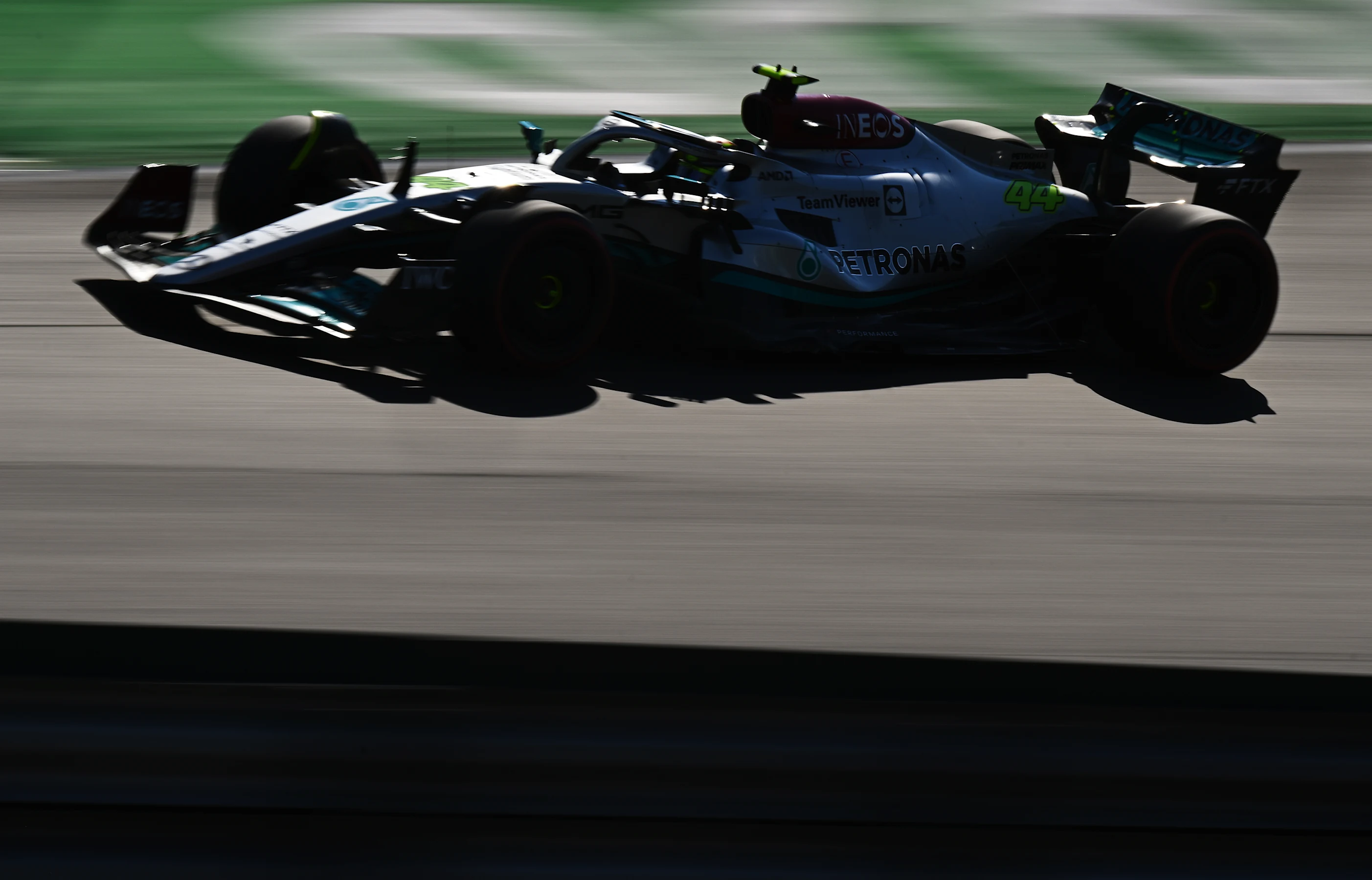 ZANDVOORT, NETHERLANDS - SEPTEMBER 03: Lewis Hamilton of Great Britain driving the (44) Mercedes